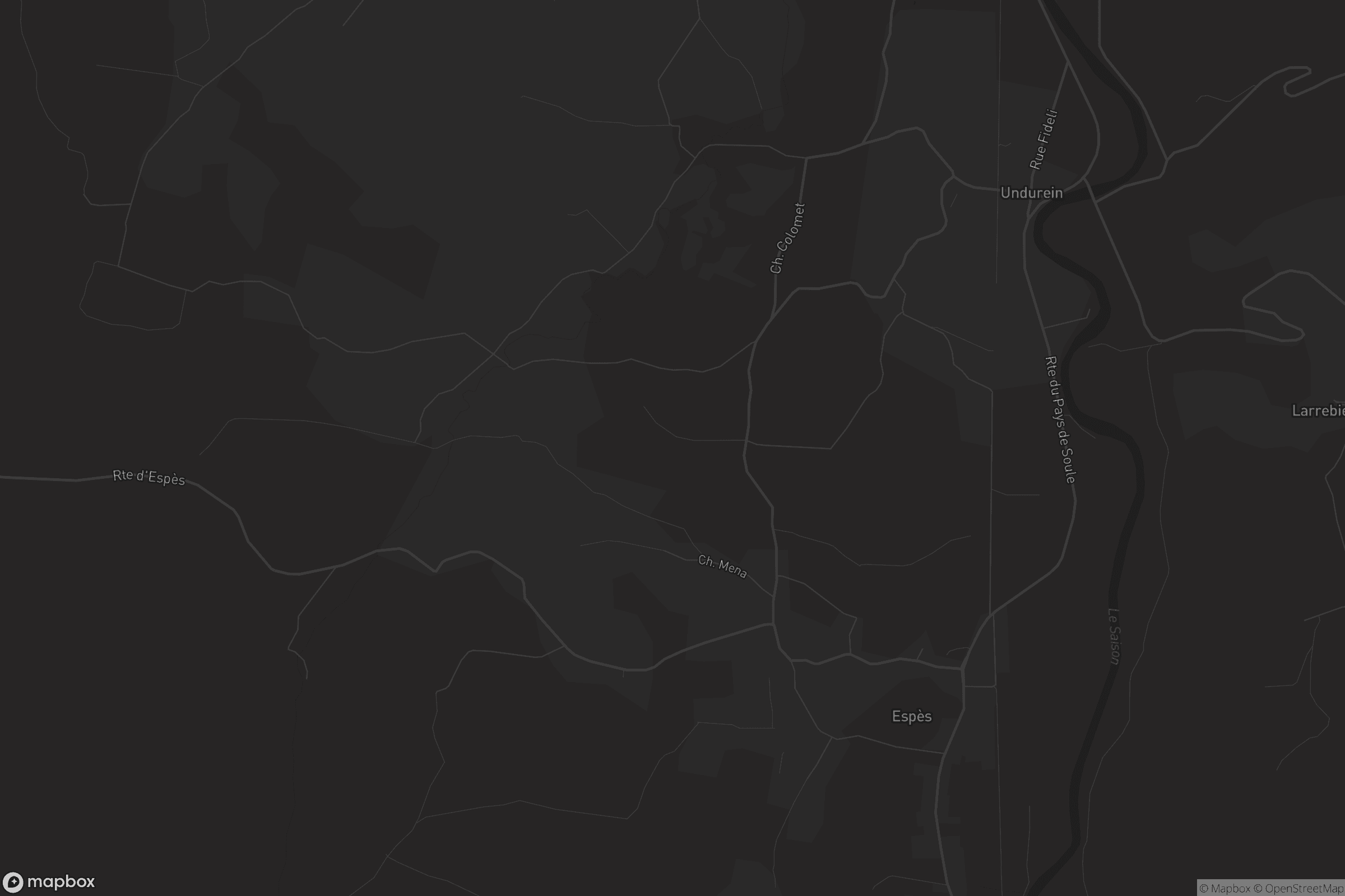 Carte de Espès-Undurein