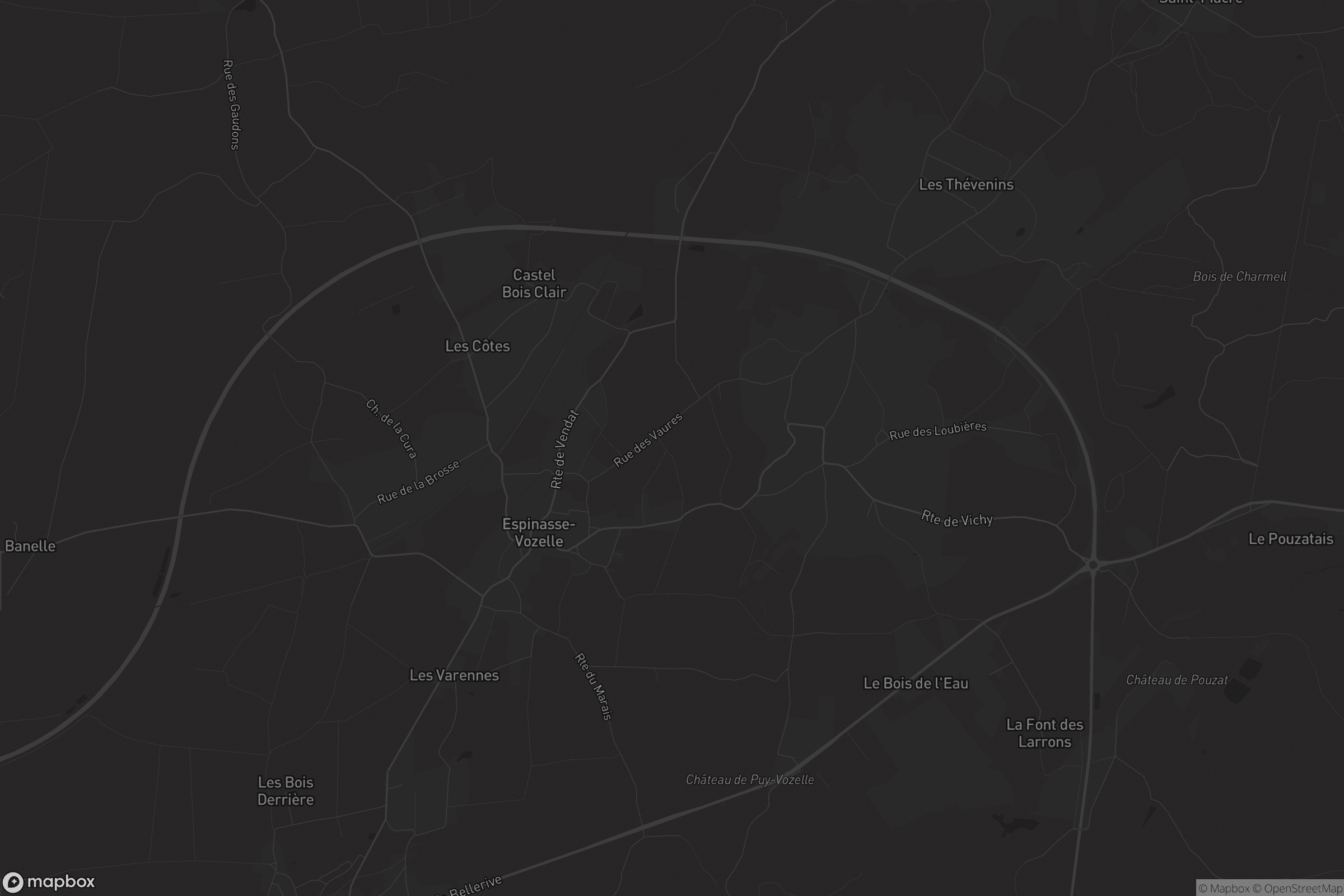 Carte de Espinasse-Vozelle