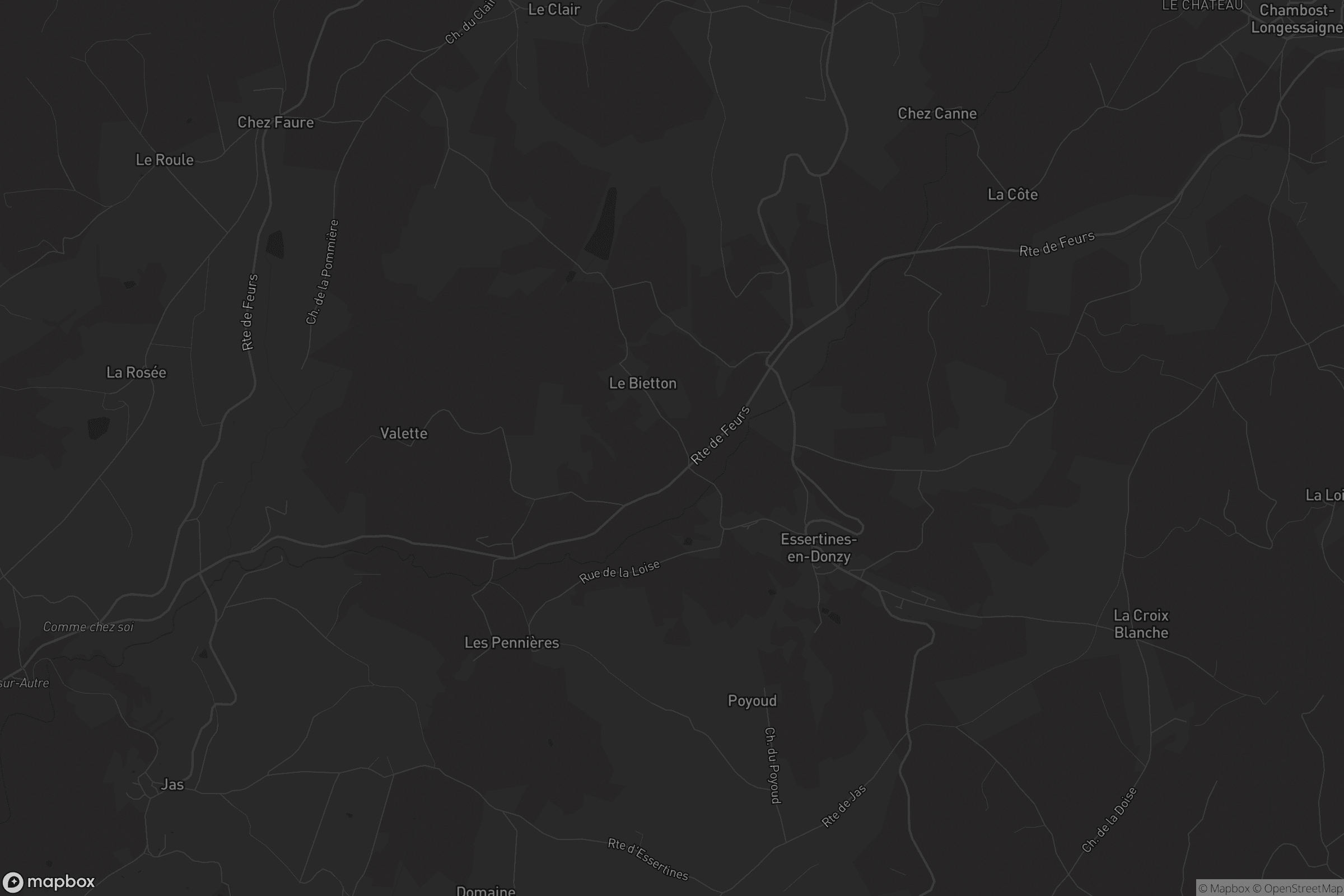 Carte de Essertines-en-Donzy