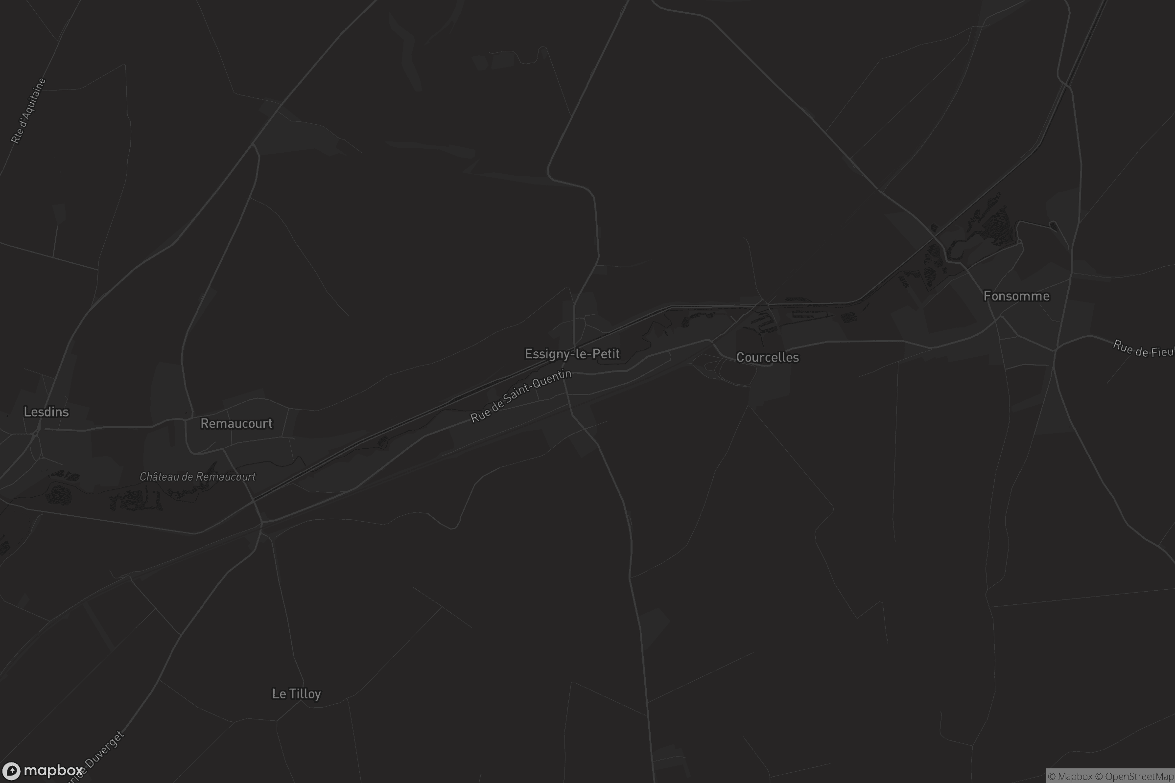 Carte de Essigny-le-Petit