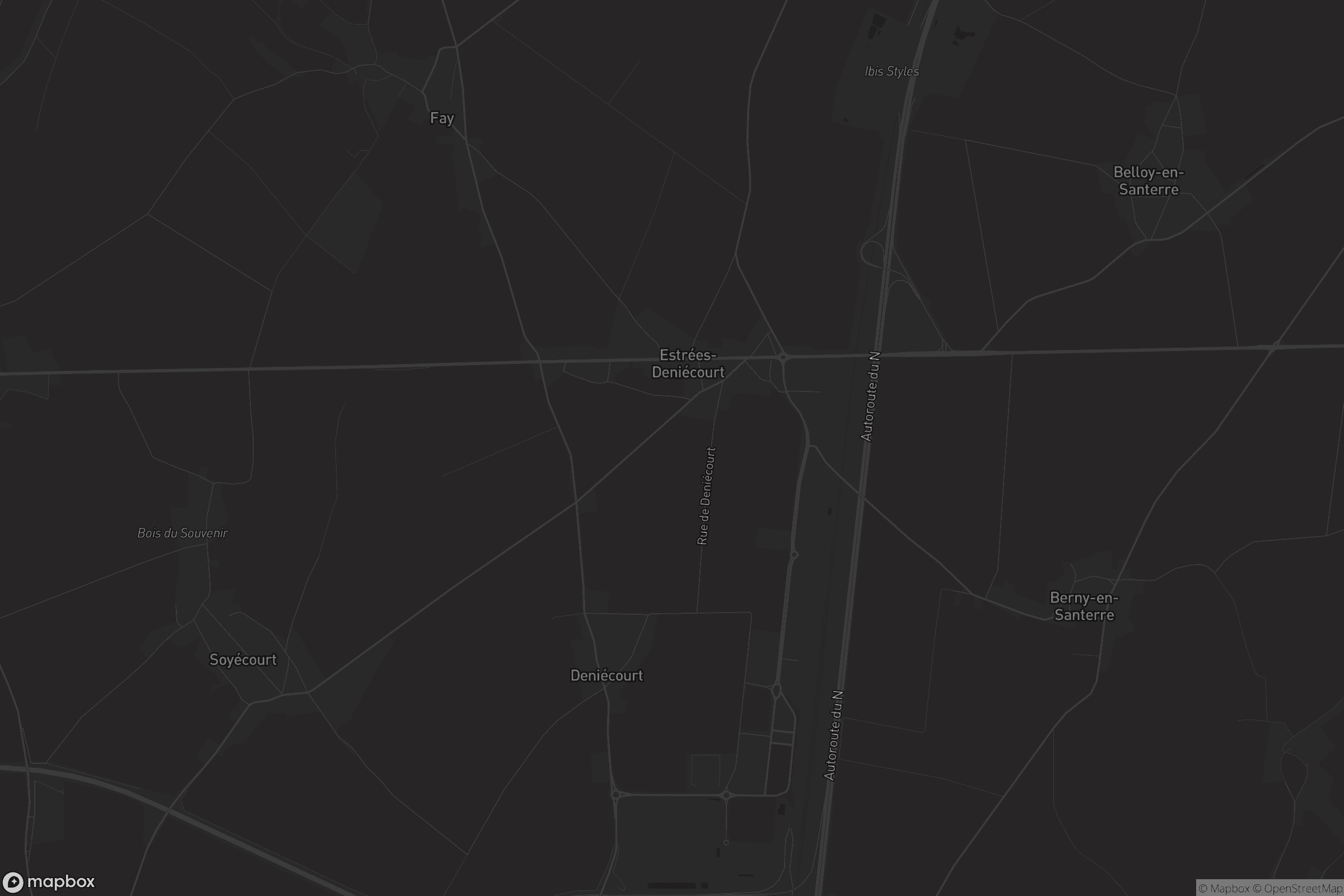 Carte de Estrées-Deniécourt