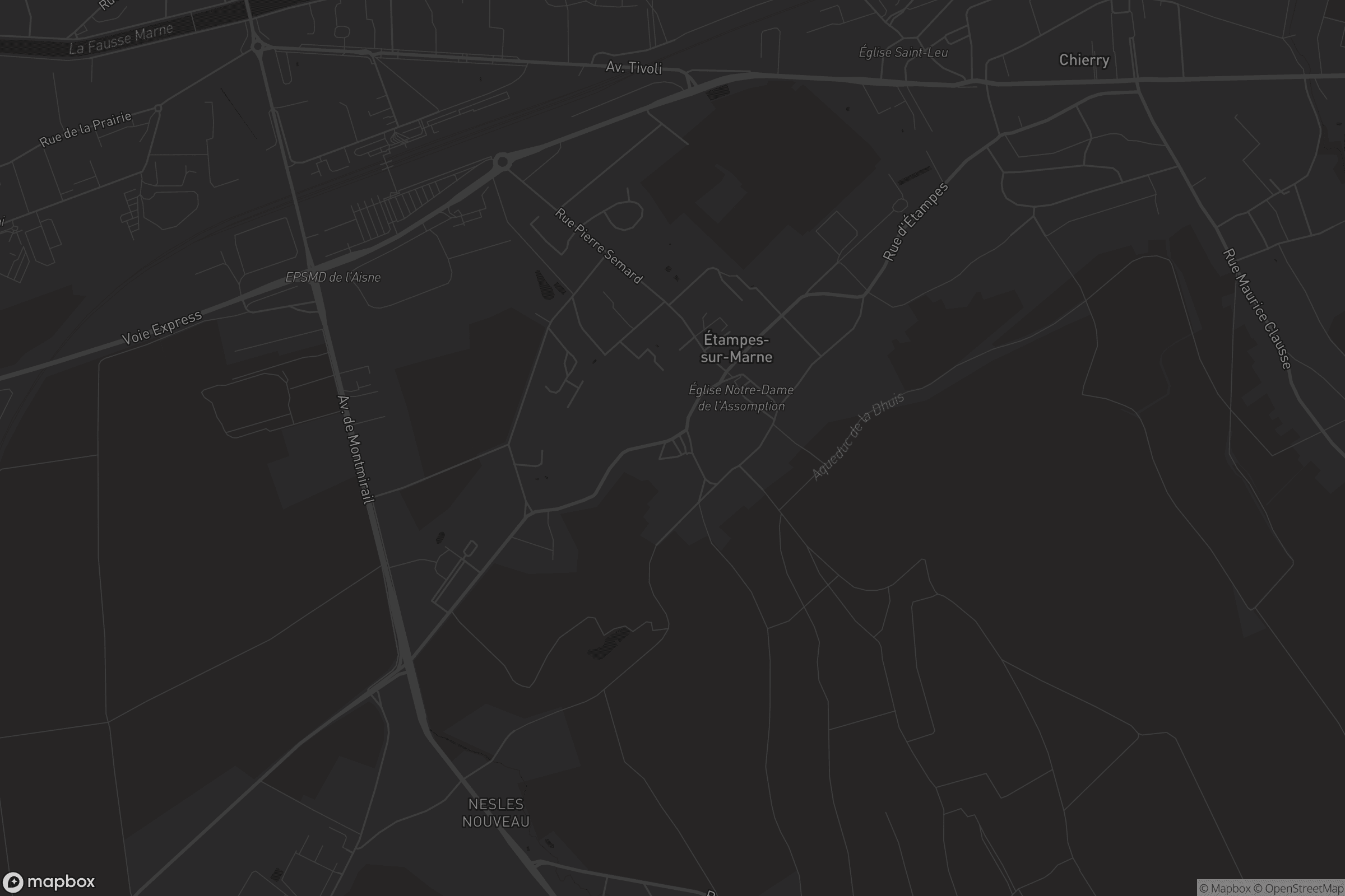 Carte de Étampes-sur-Marne