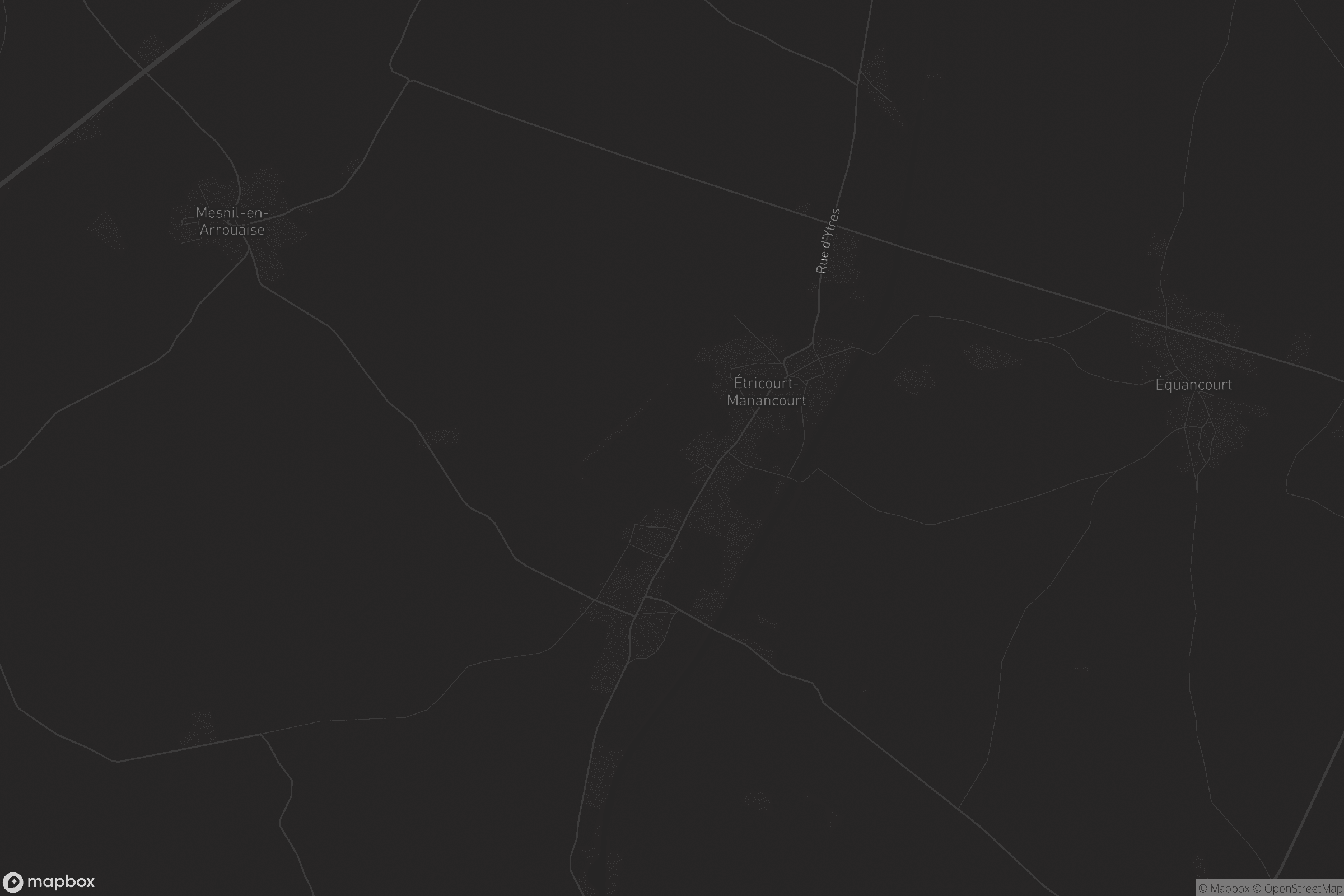 Carte de Étricourt-Manancourt