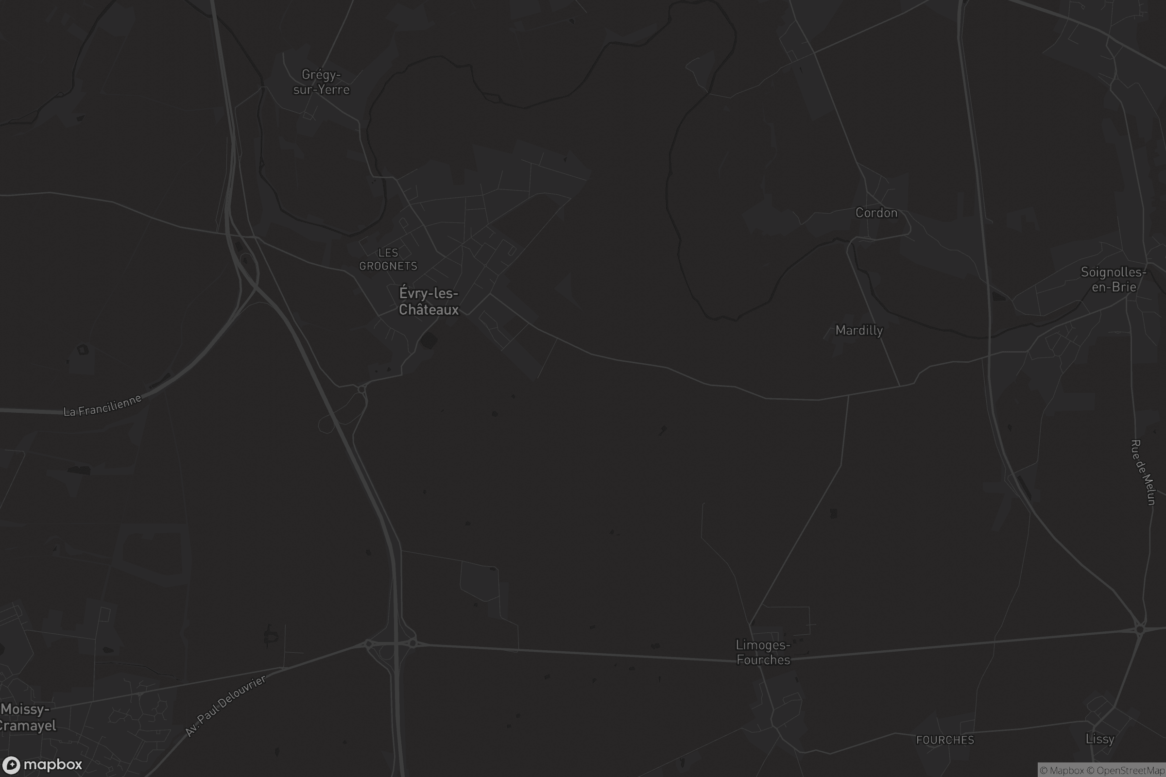 Carte de Évry-les-Châteaux