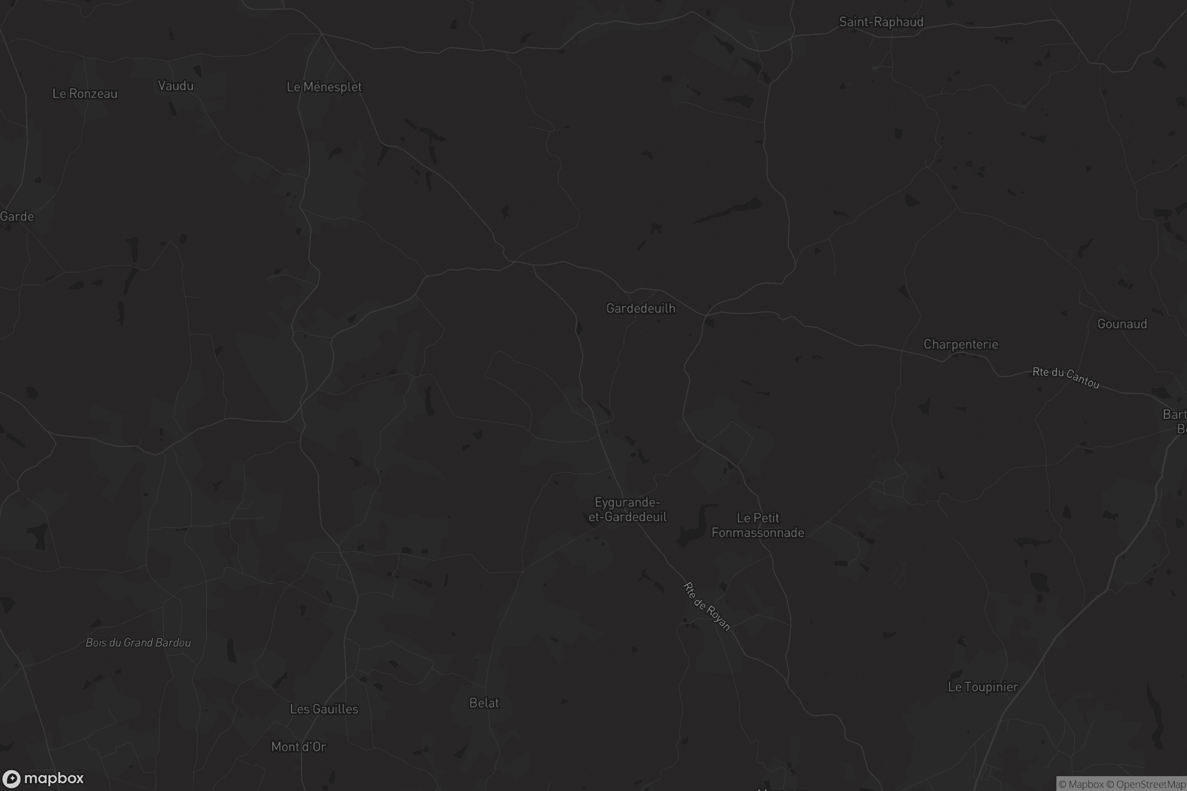 Carte de Eygurande-et-Gardedeuil