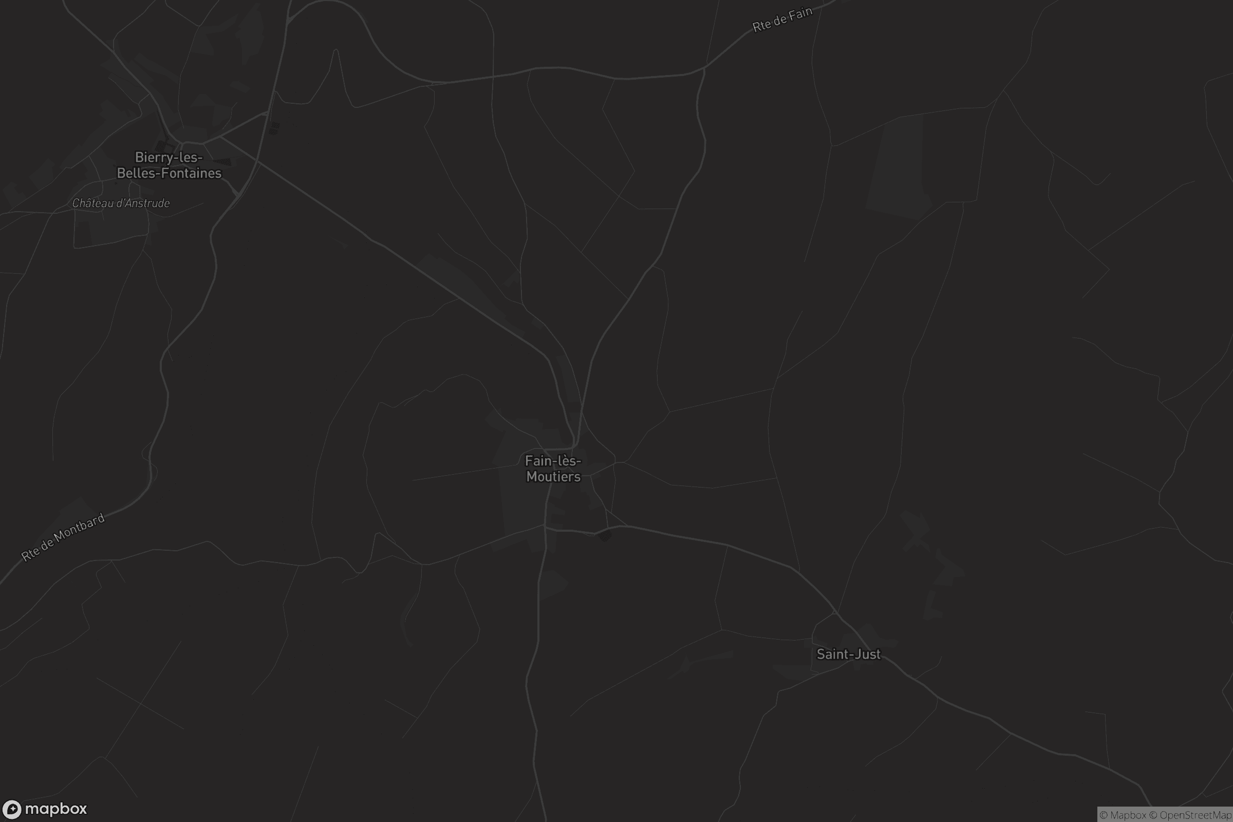 Carte de Fain-lès-Moutiers