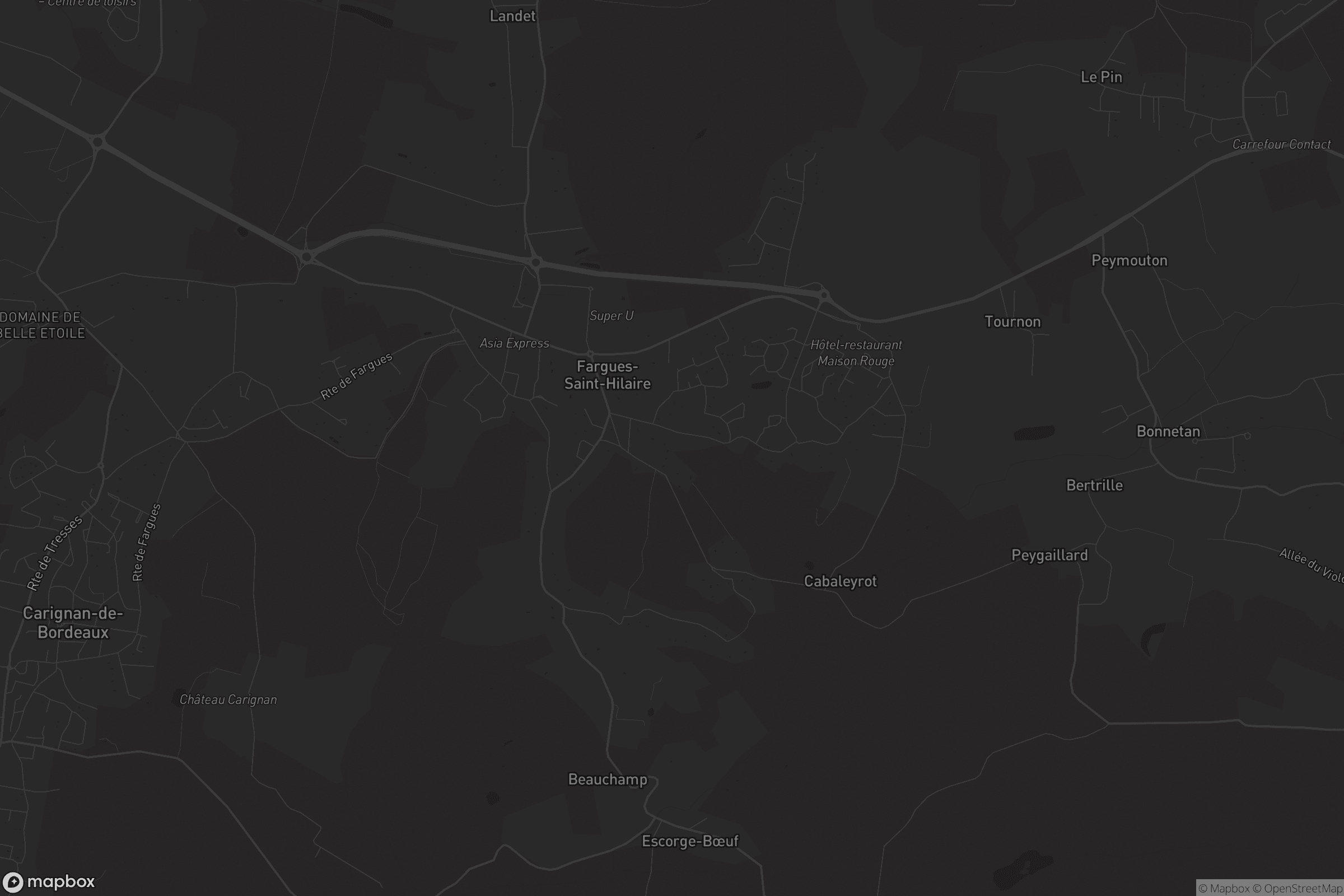 Carte de Fargues-Saint-Hilaire