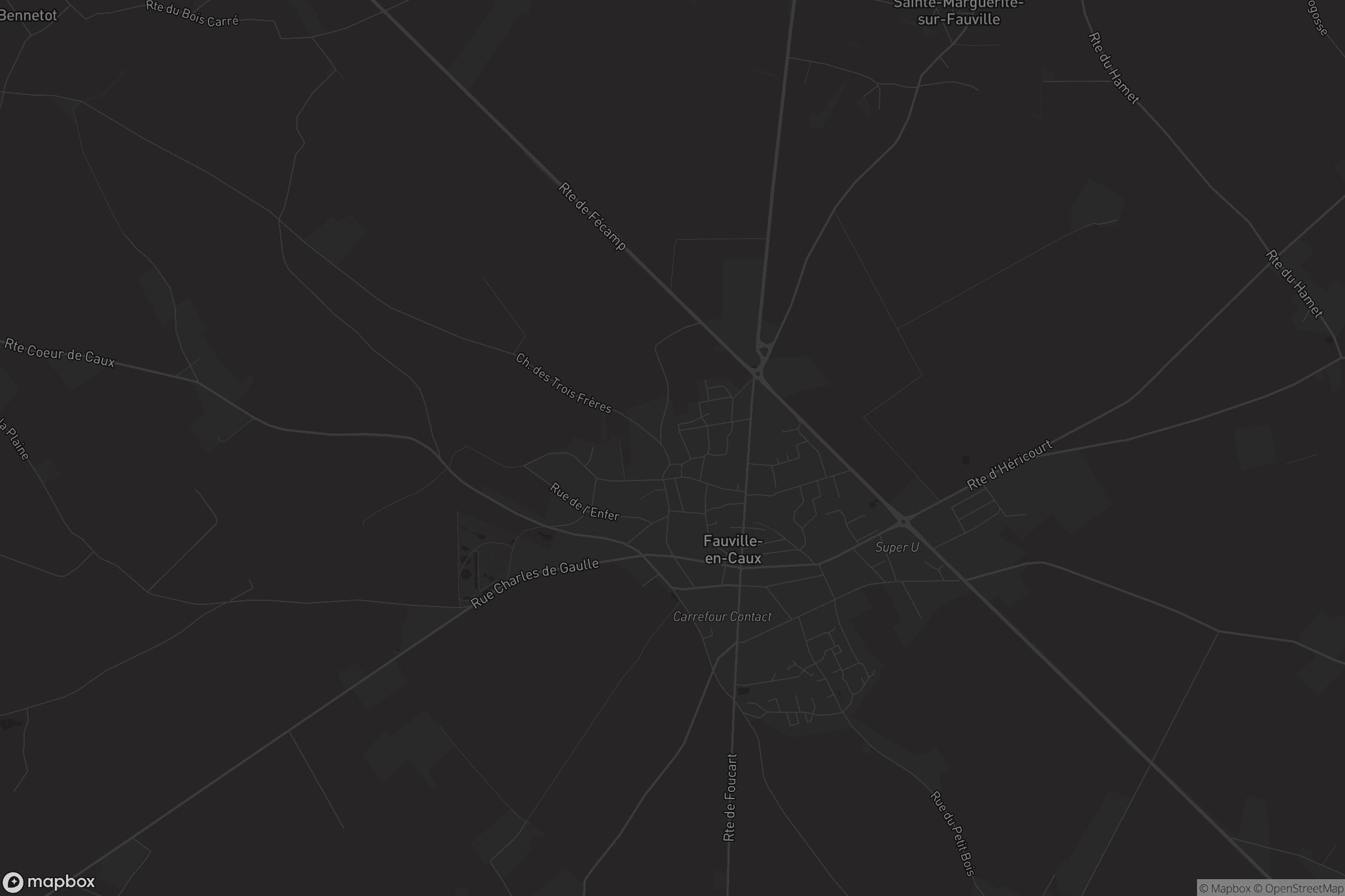 Carte de Fauville-en-Caux
