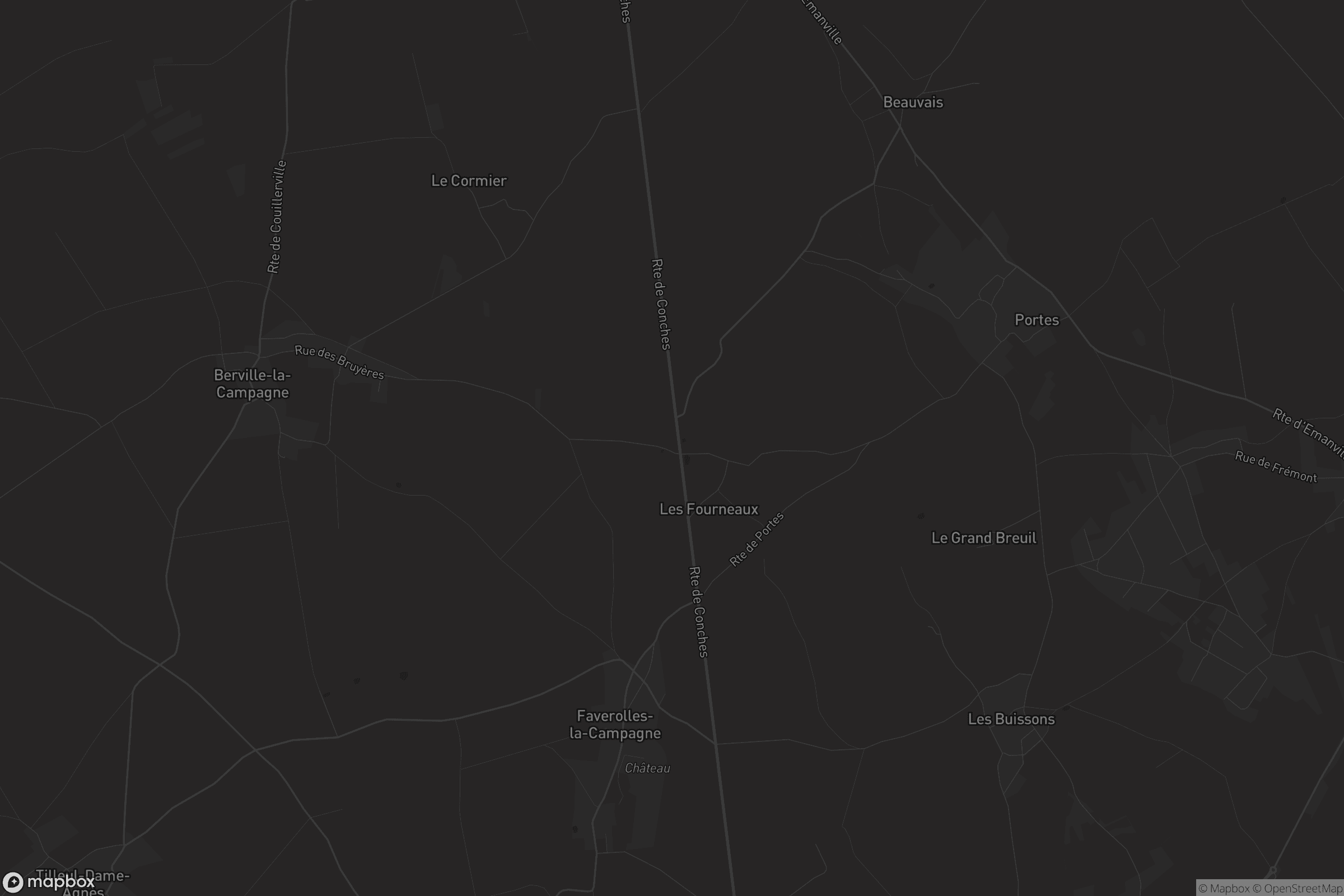 Carte de Faverolles-la-Campagne