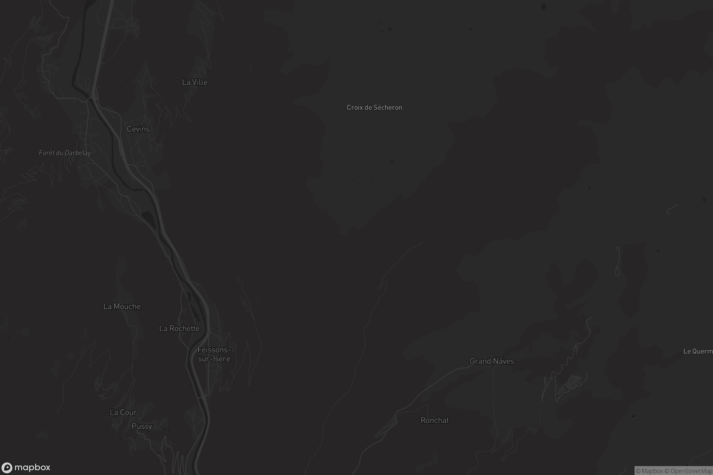 Carte de Feissons-sur-Isère