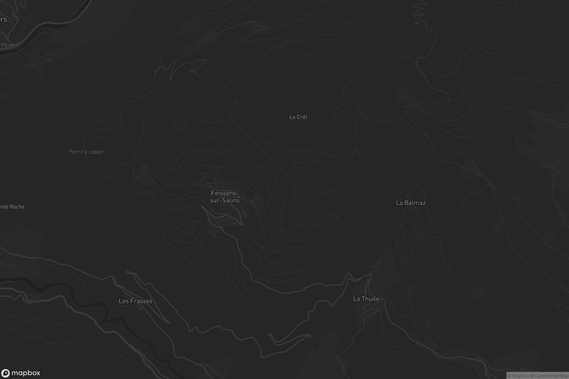 Carte de Feissons-sur-Salins