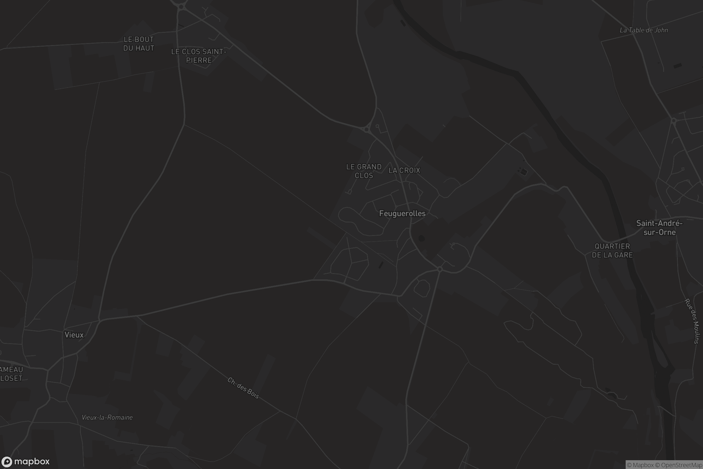 Carte de Feuguerolles-sur-Orne