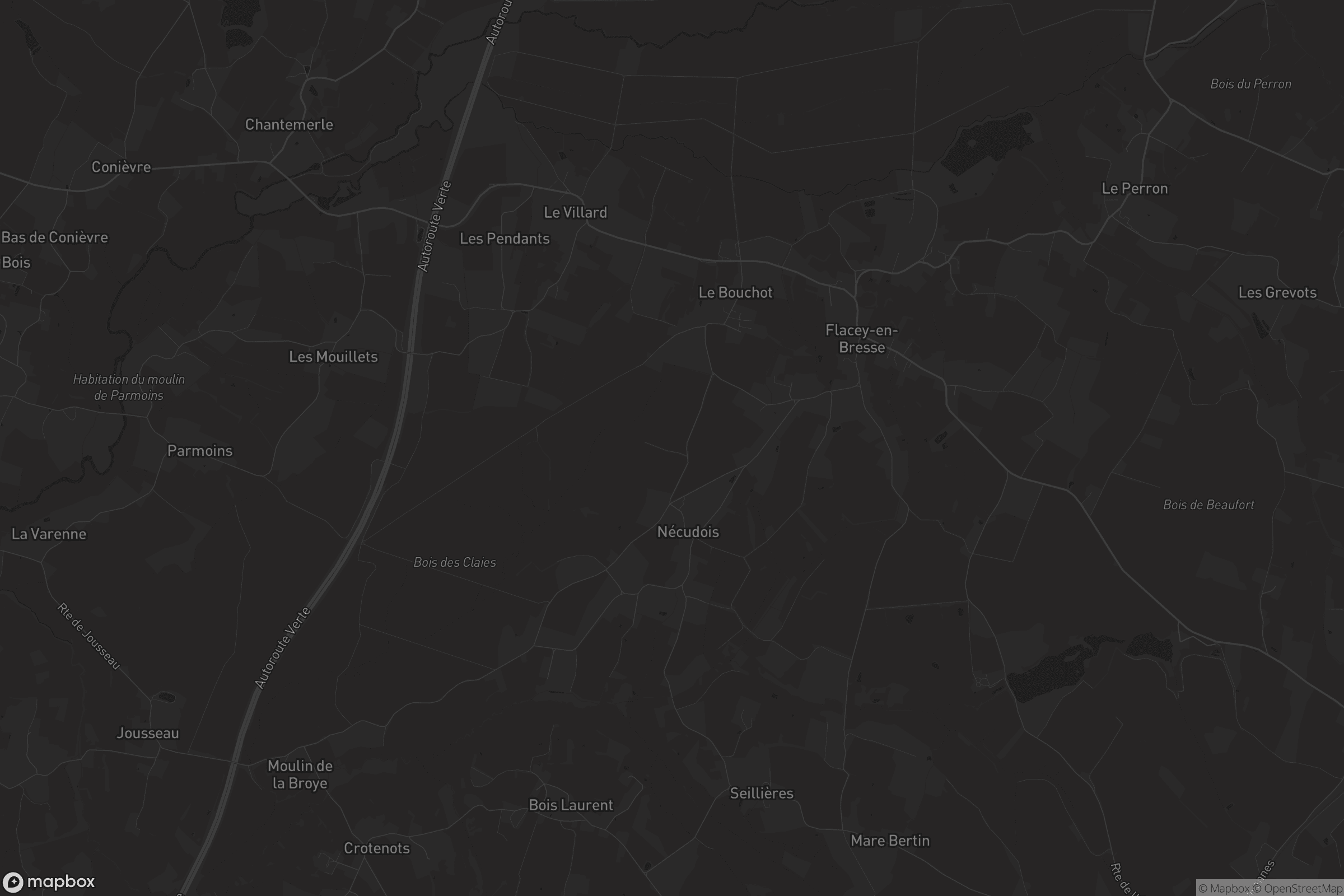 Carte de Flacey-en-Bresse