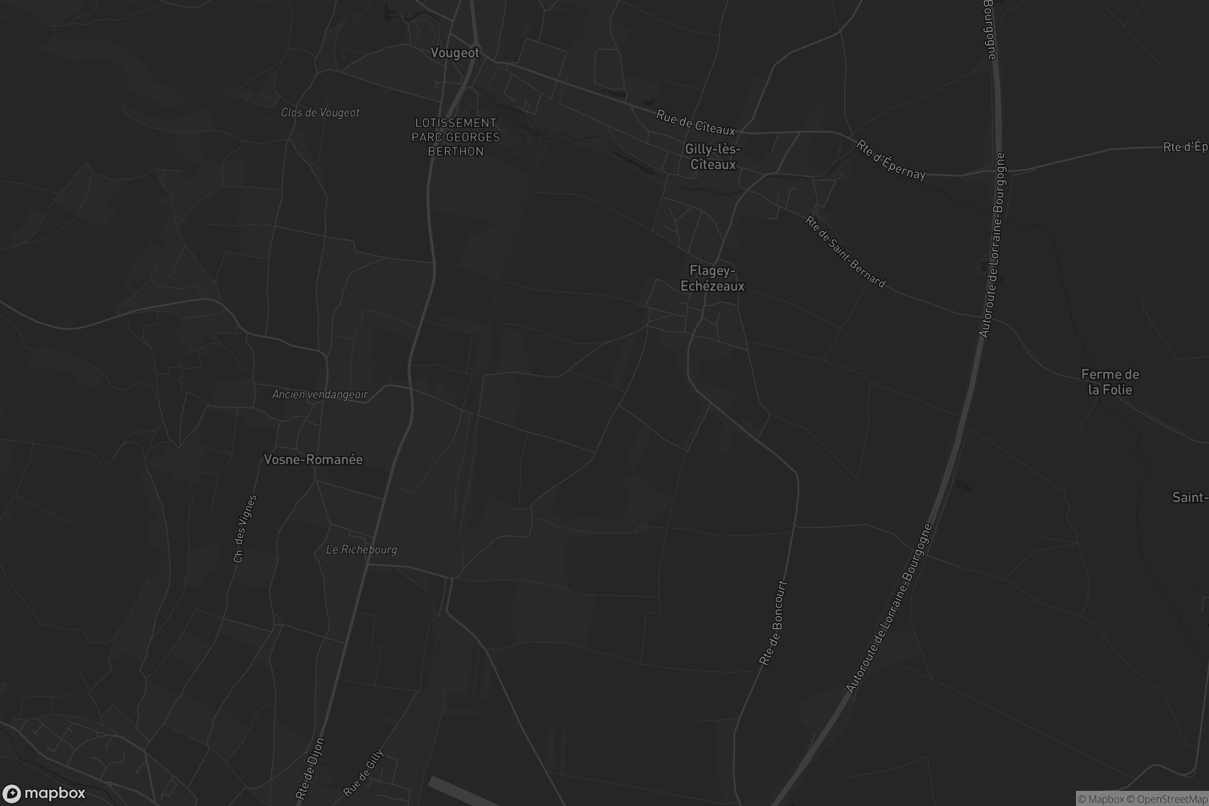 Carte de Flagey-Echézeaux