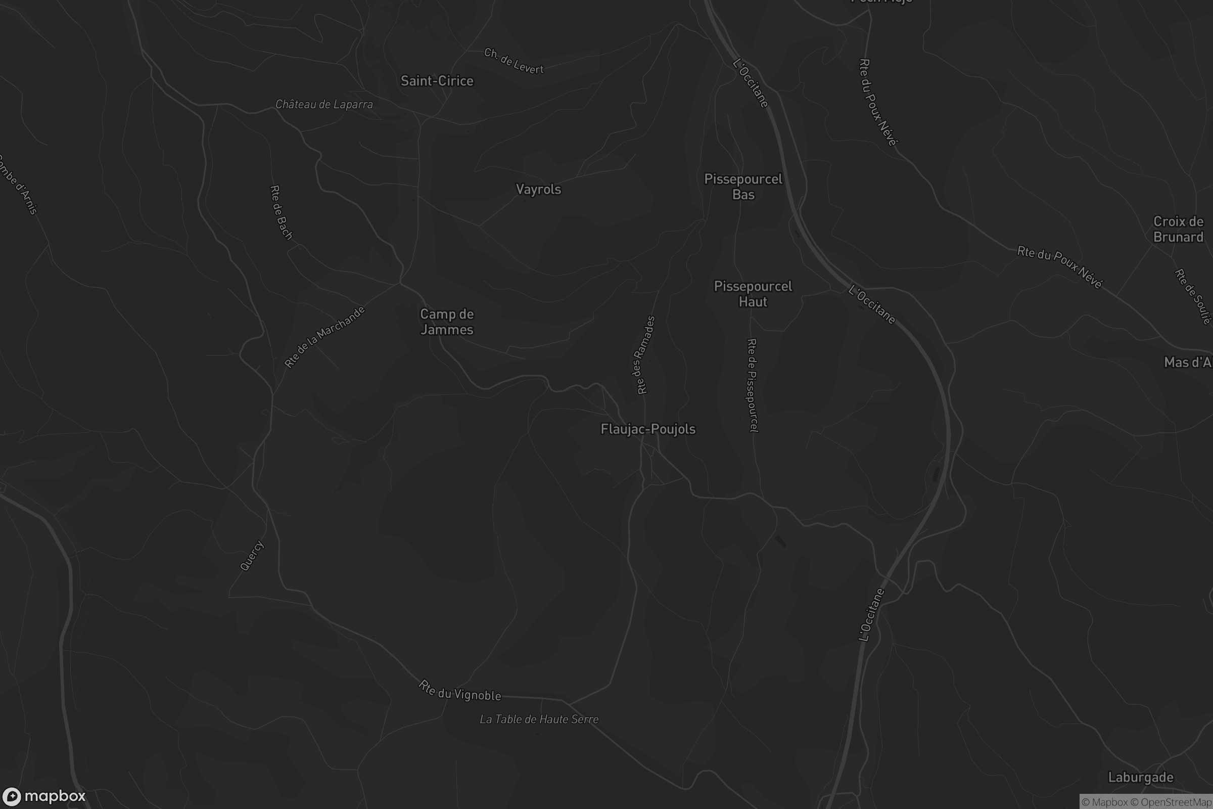 Carte de Flaujac-Poujols