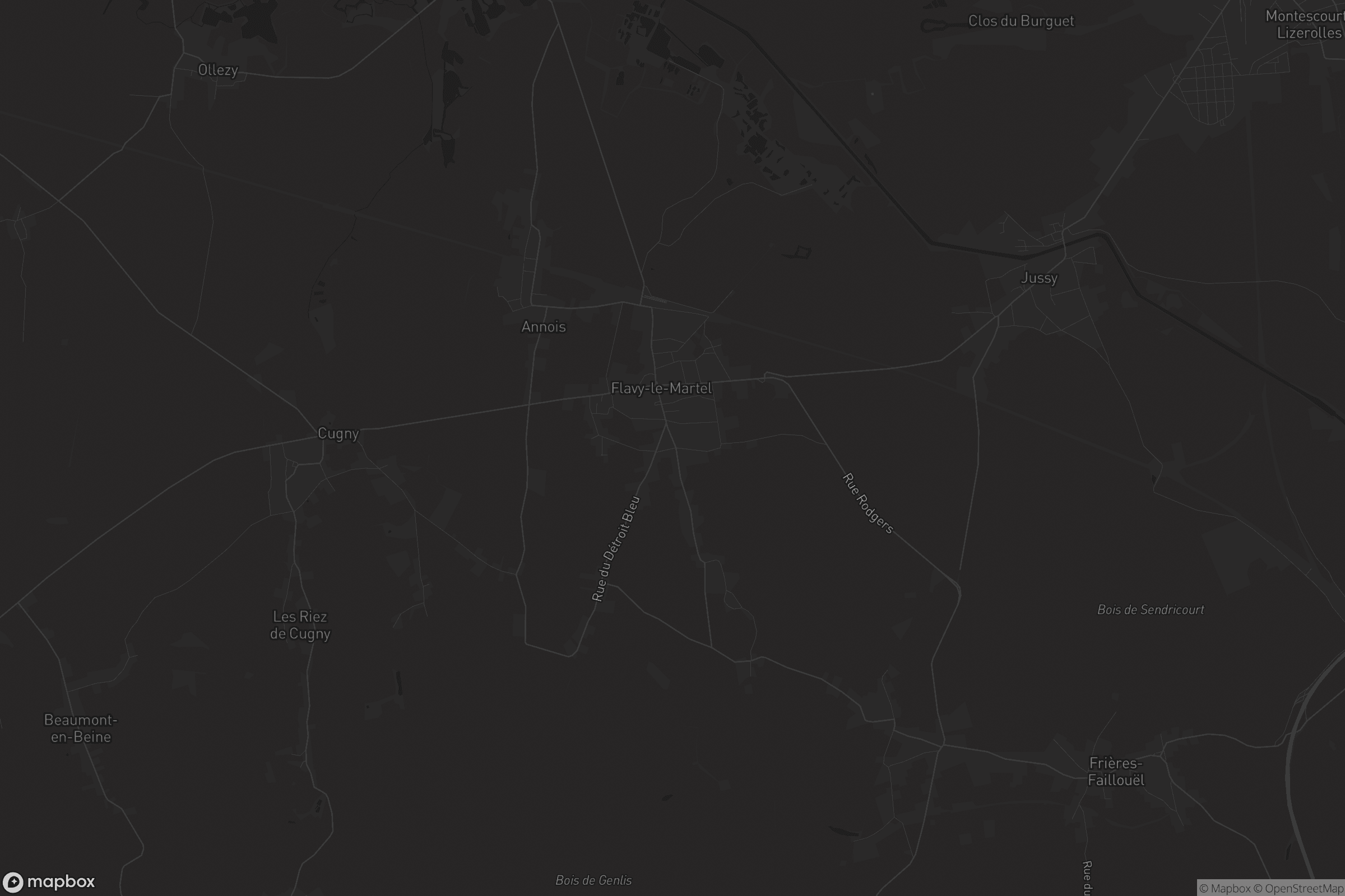 Carte de Flavy-le-Martel