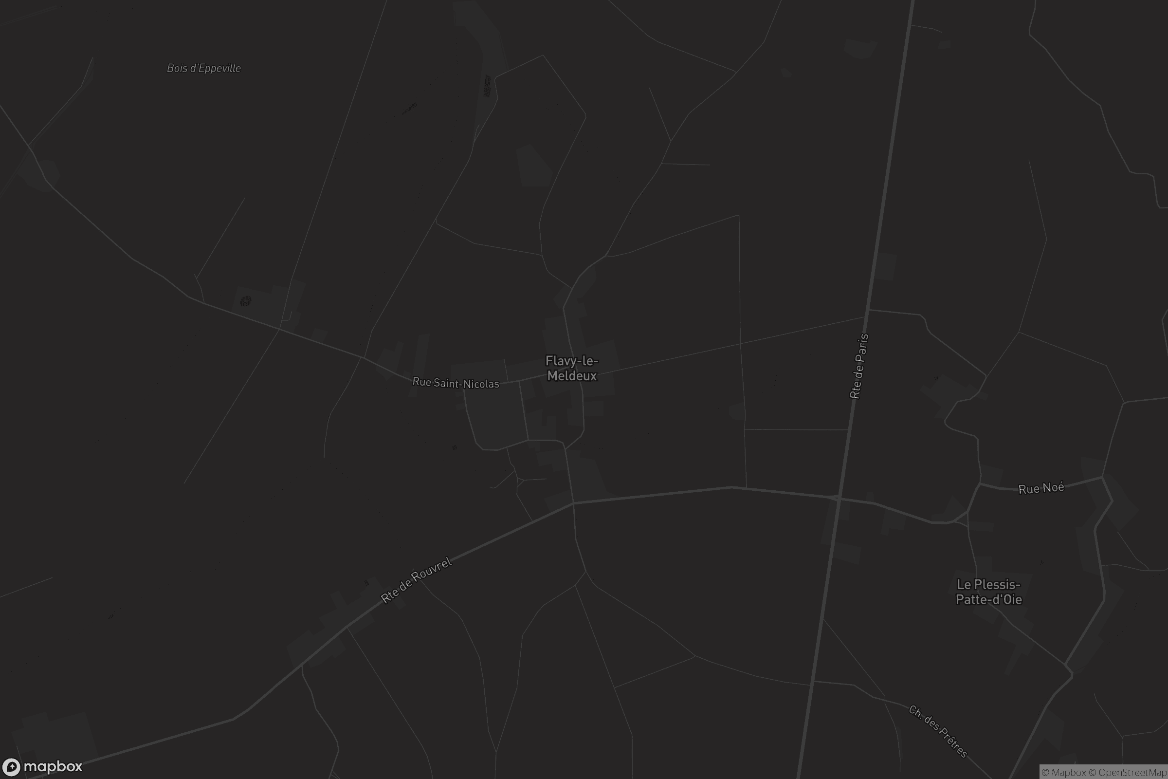 Carte de Flavy-le-Meldeux