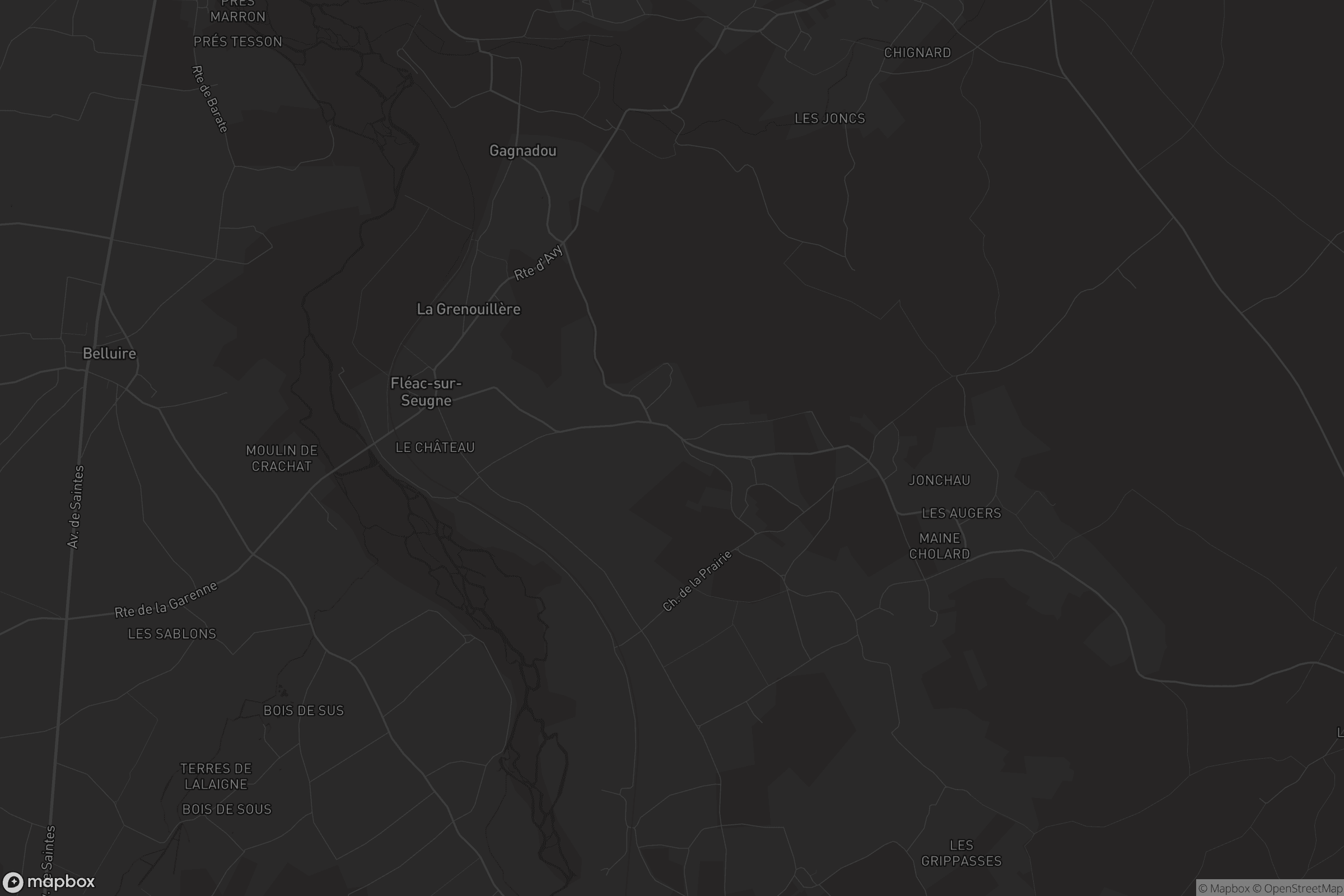 Carte de Fléac-sur-Seugne