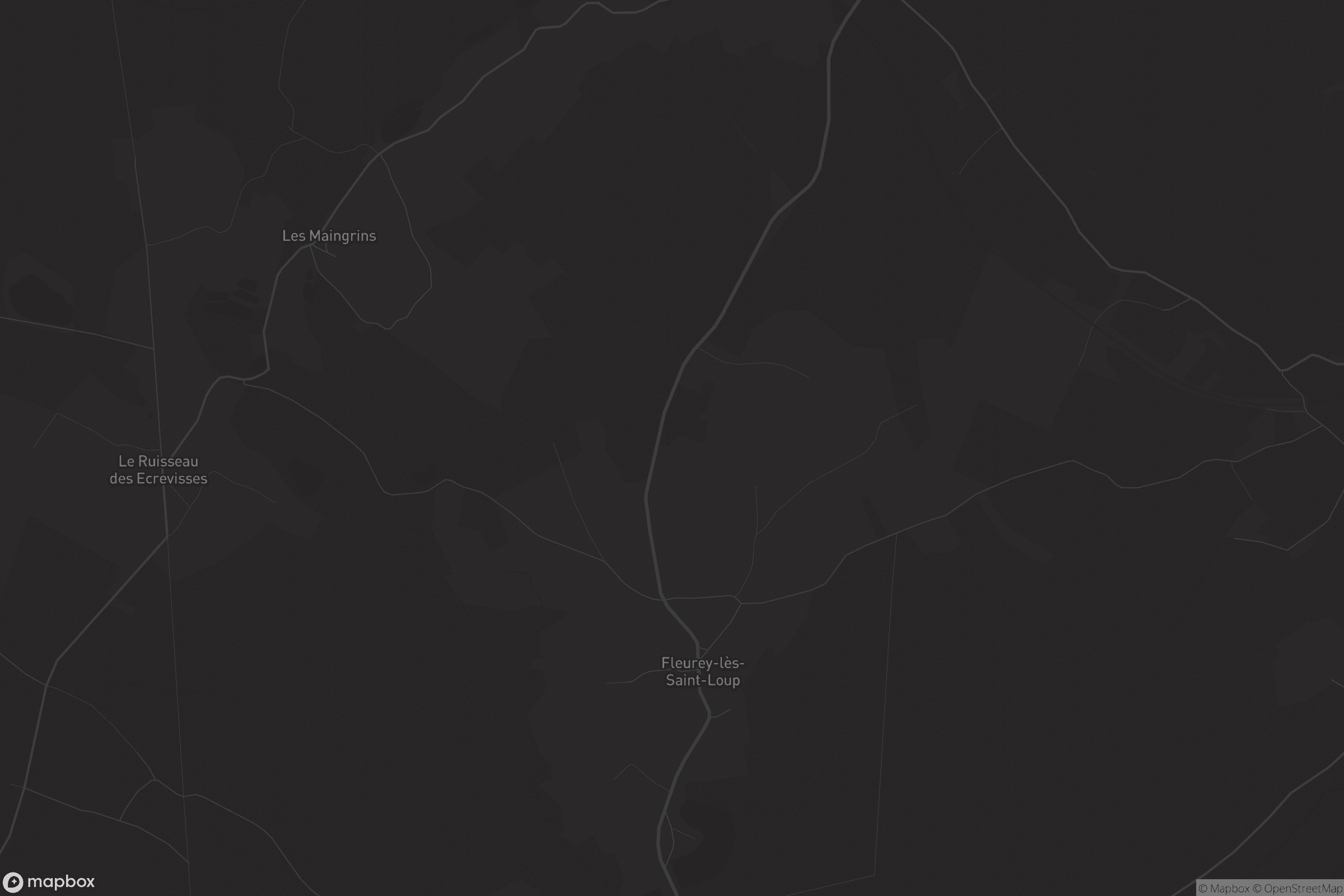 Carte de Fleurey-lès-Saint-Loup