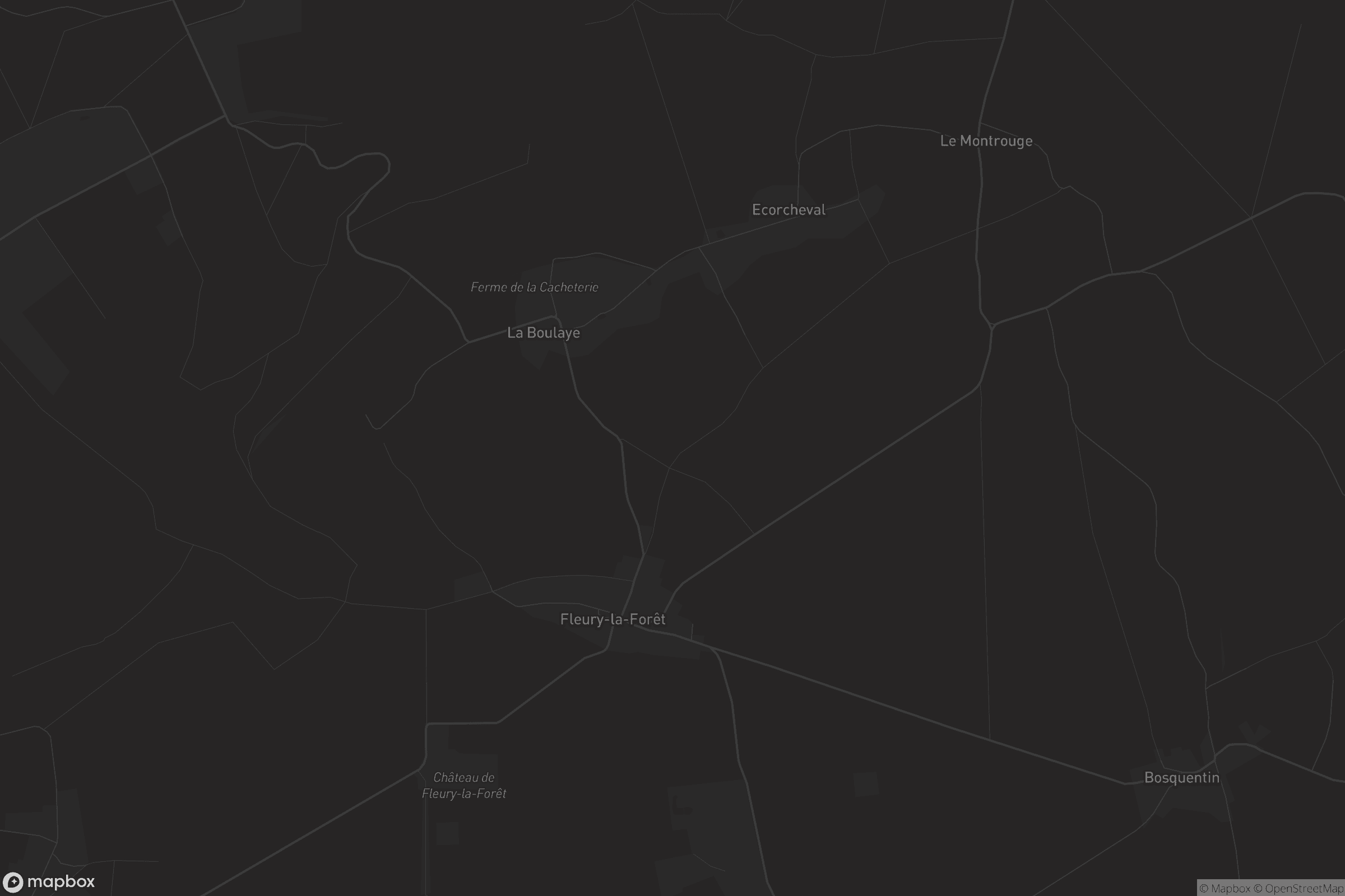 Carte de Fleury-la-Forêt