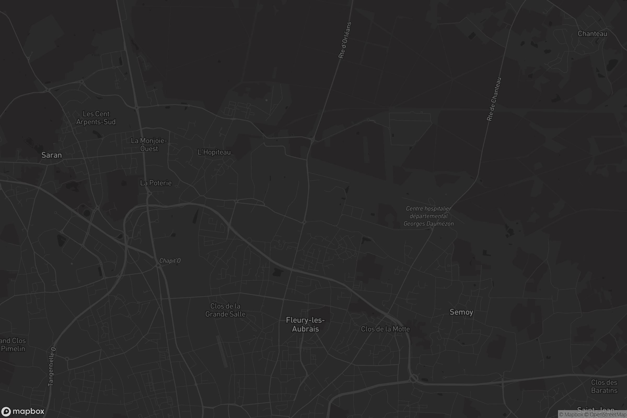 Carte de Fleury-les-Aubrais