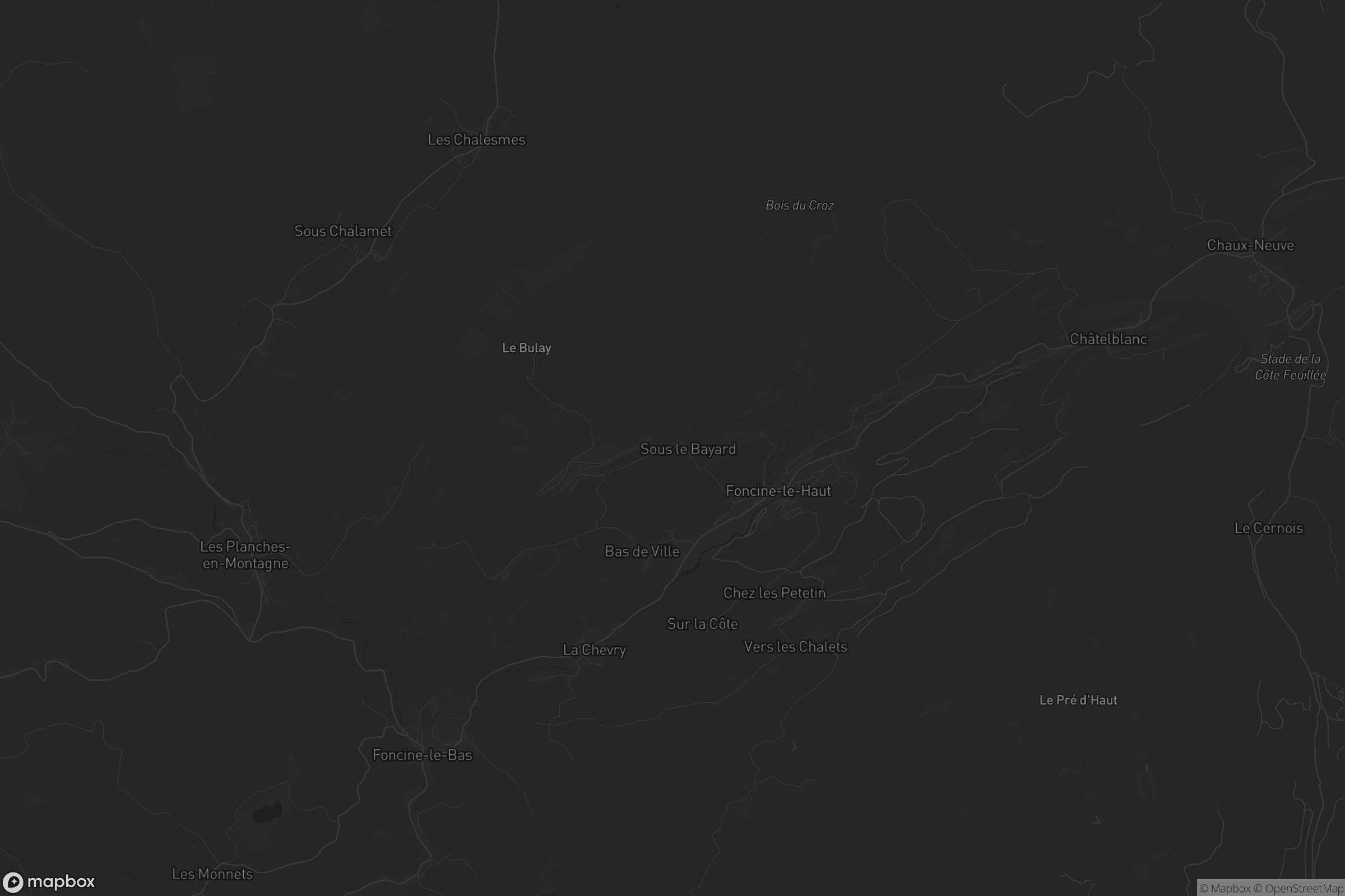 Carte de Foncine-le-Haut