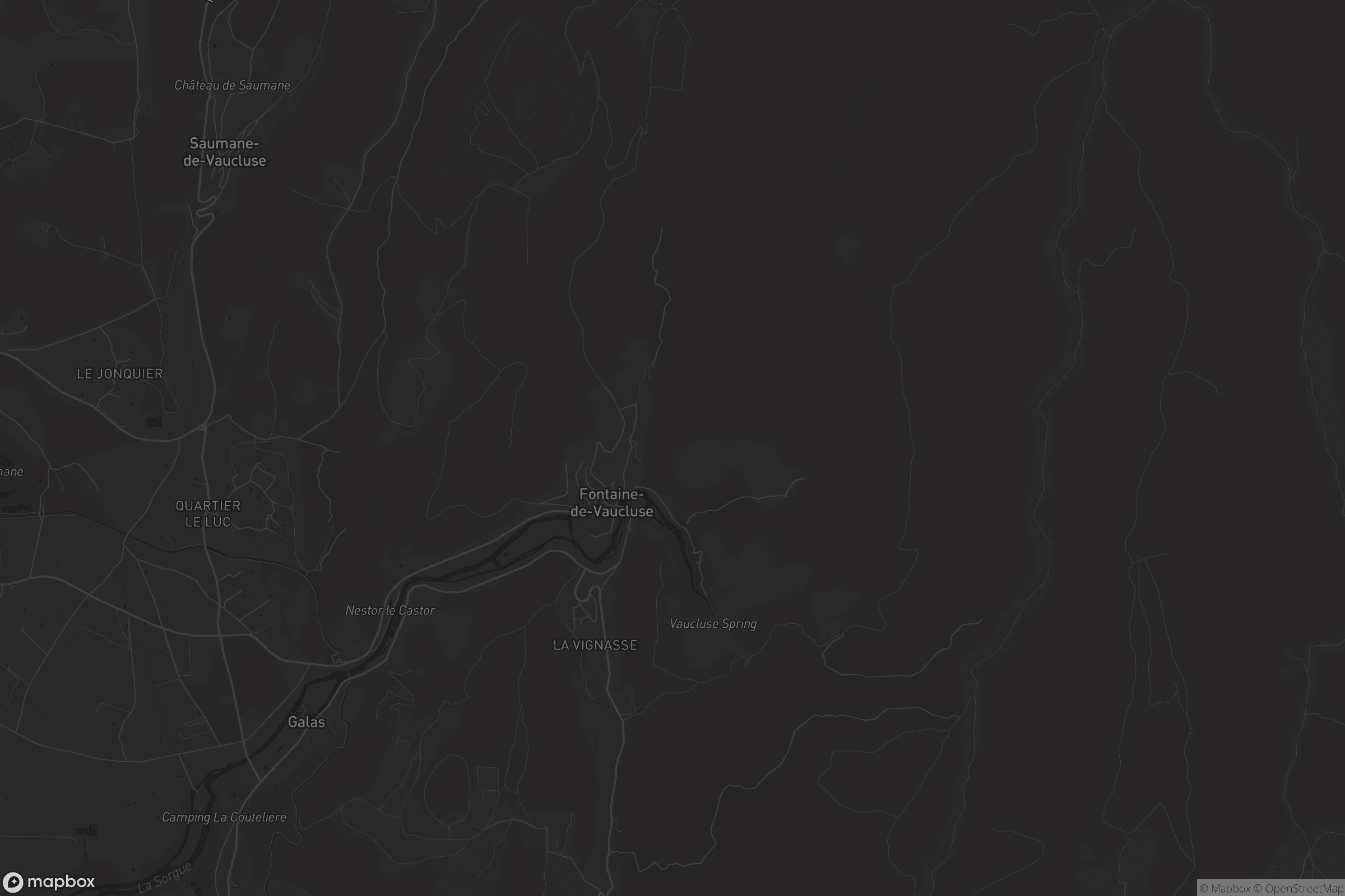 Carte de Fontaine-de-Vaucluse