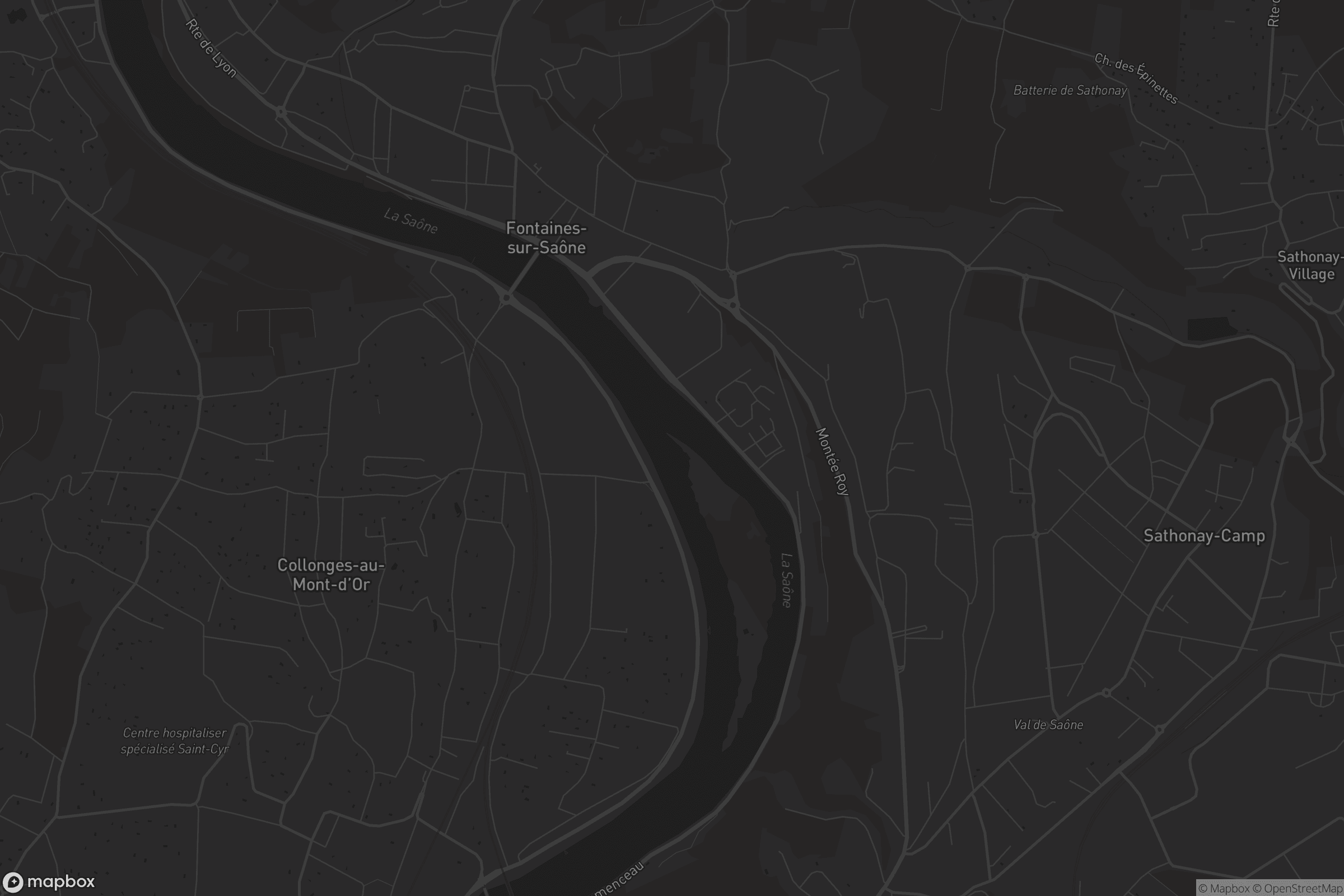 Carte de Fontaines-sur-Saône