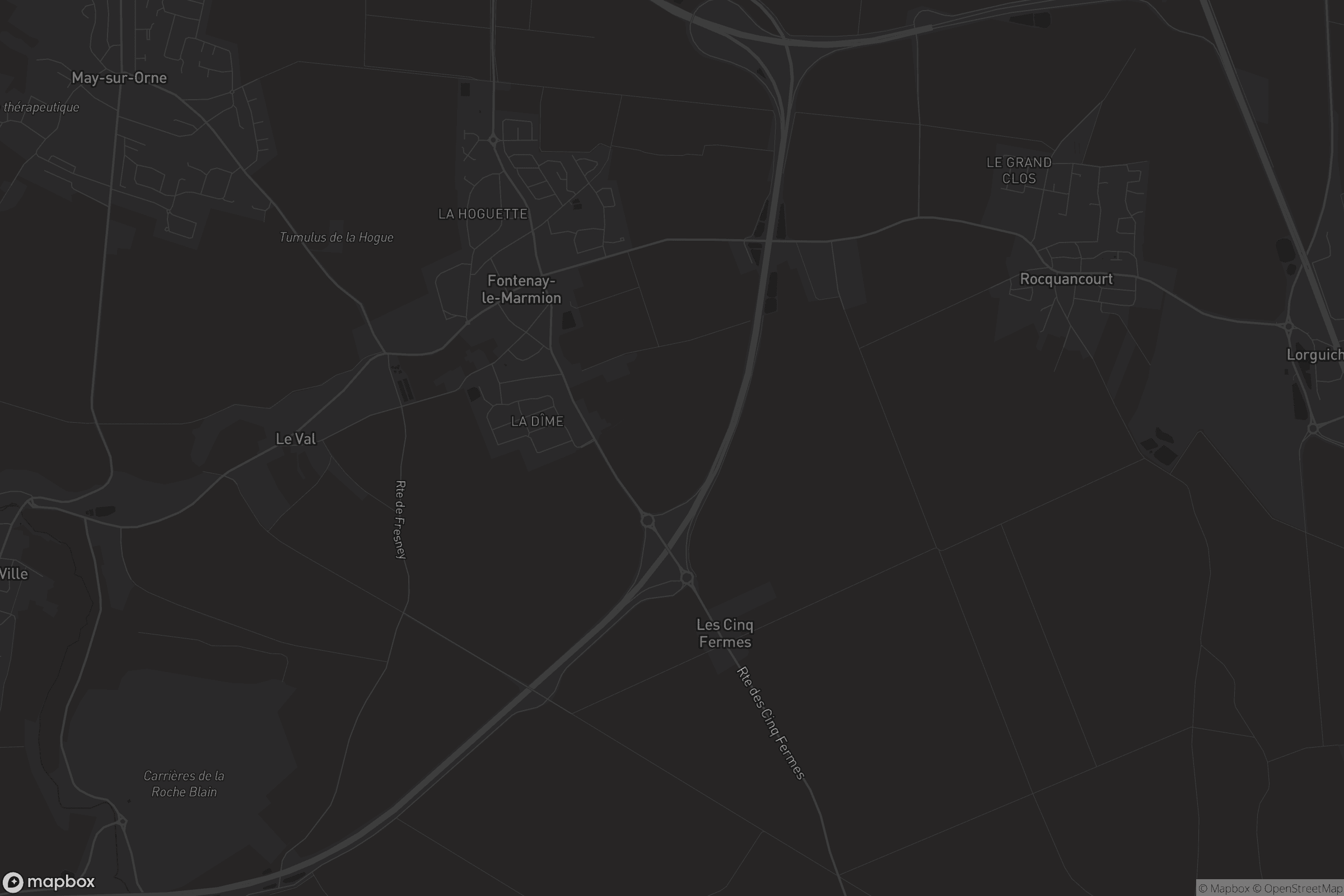 Carte de Fontenay-le-Marmion