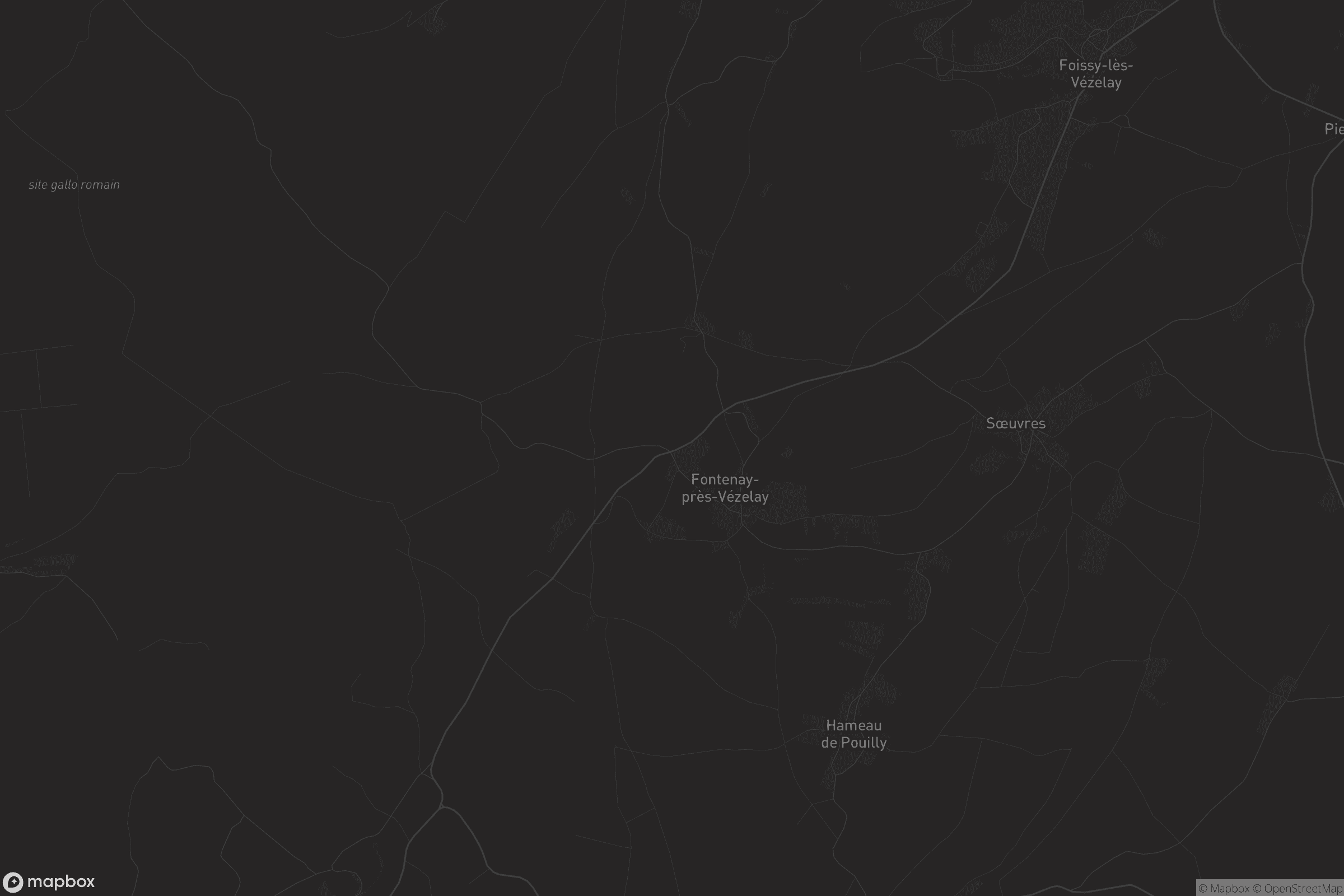 Carte de Fontenay-près-Vézelay