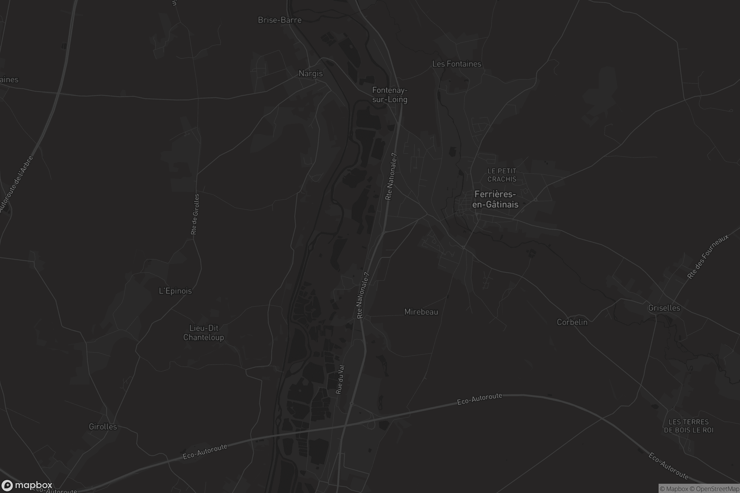 Carte de Fontenay-sur-Loing