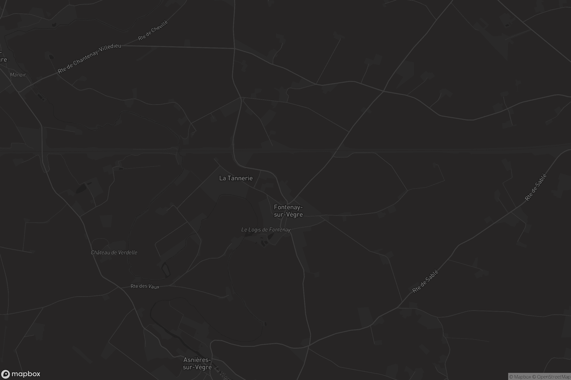 Carte de Fontenay-sur-Vègre