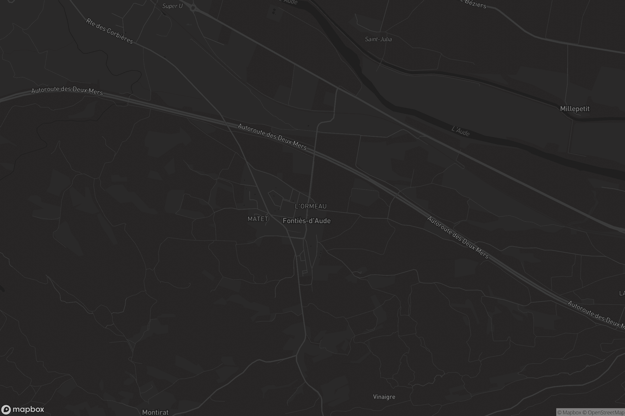 Carte de Fontiès-d'Aude