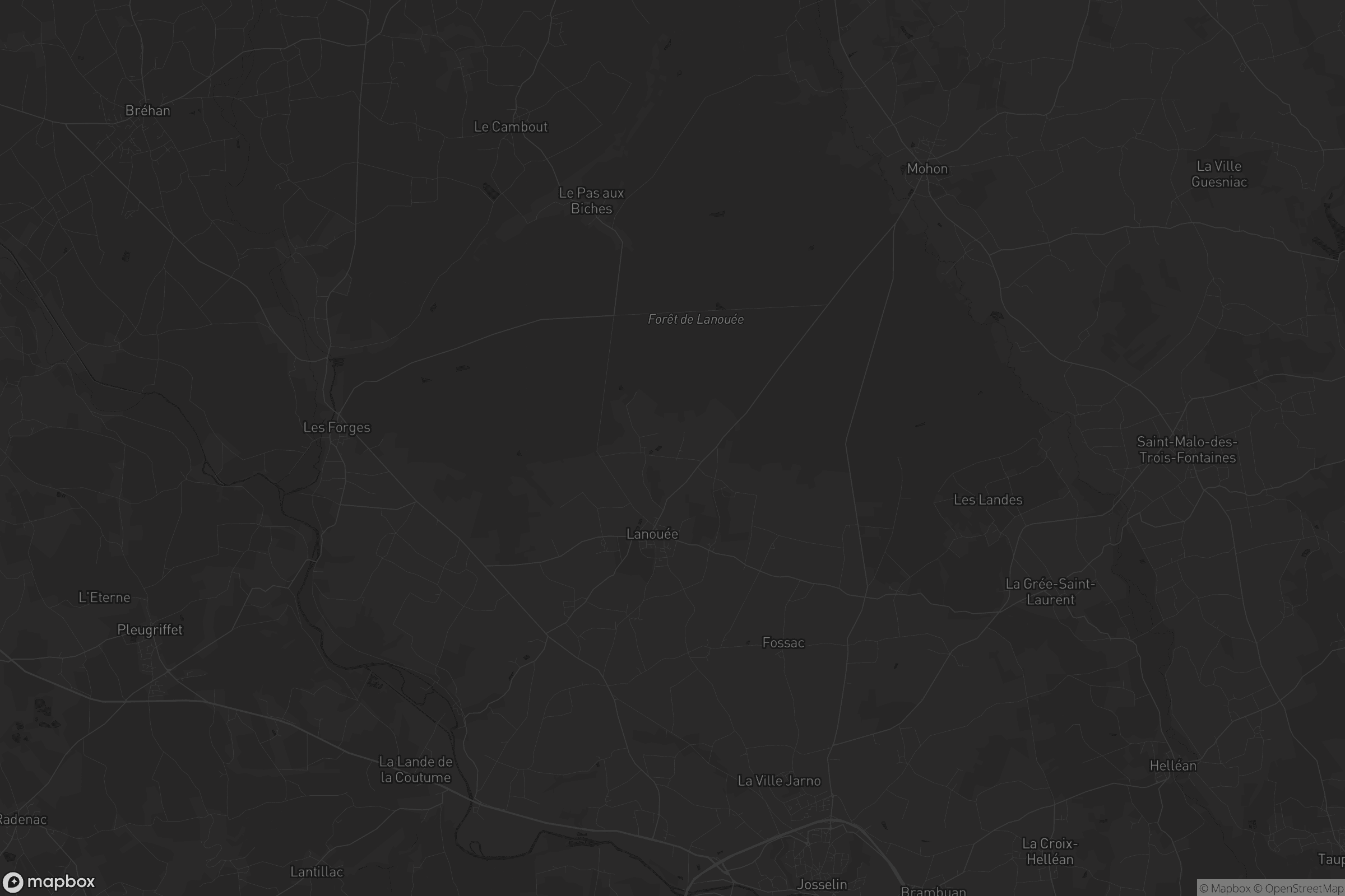 Carte de Forges-de-Lanouée