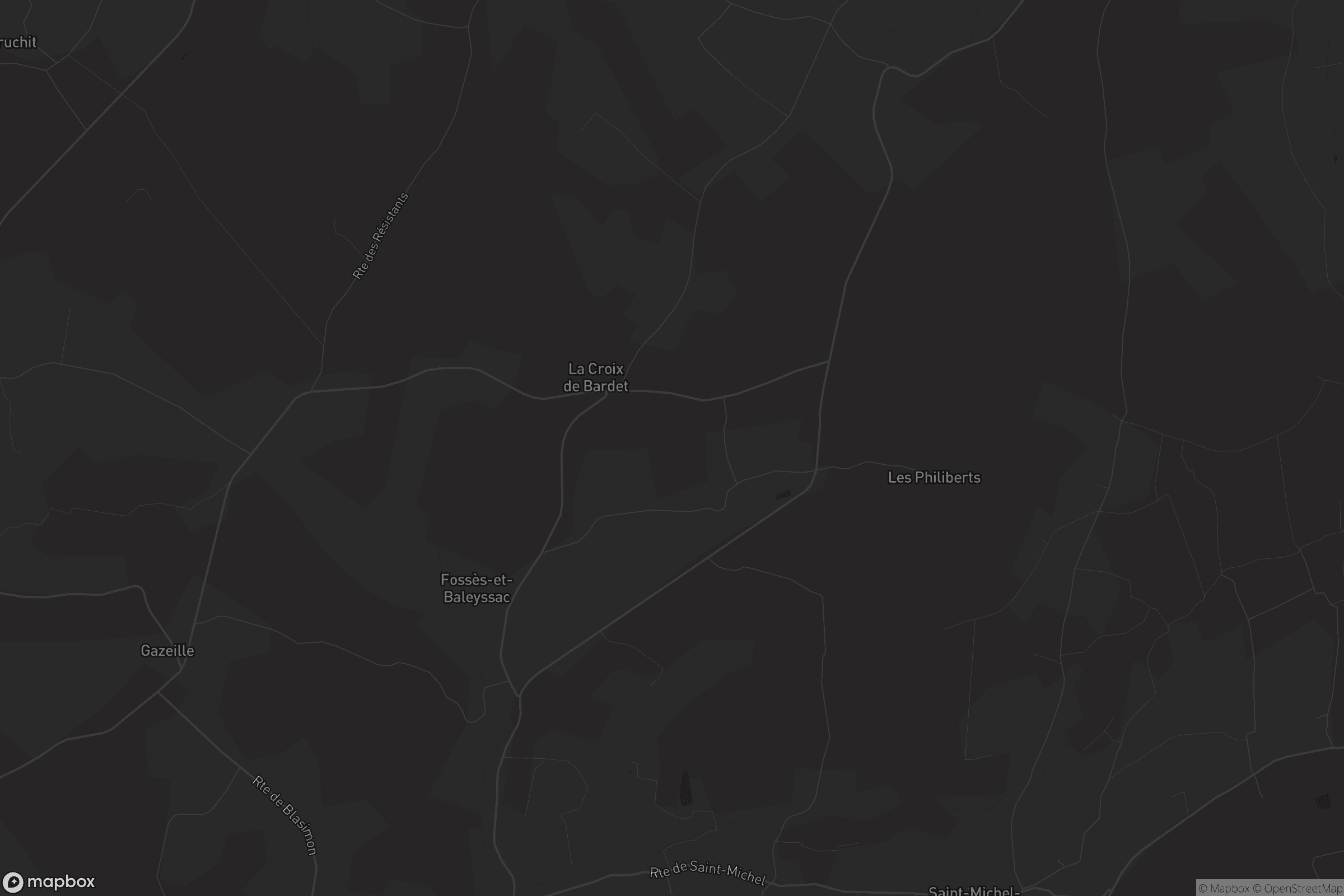 Carte de Fossès-et-Baleyssac