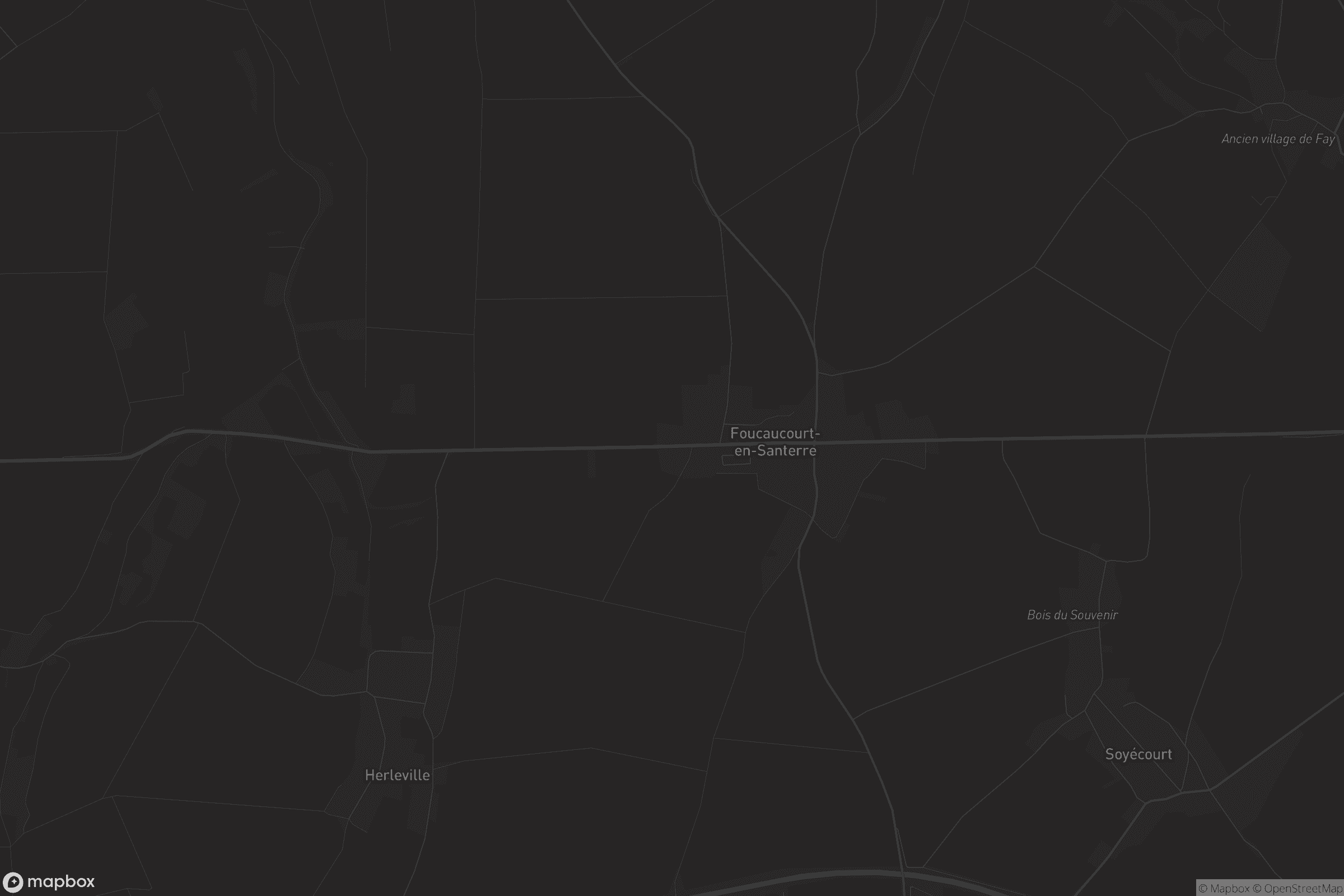 Carte de Foucaucourt-en-Santerre