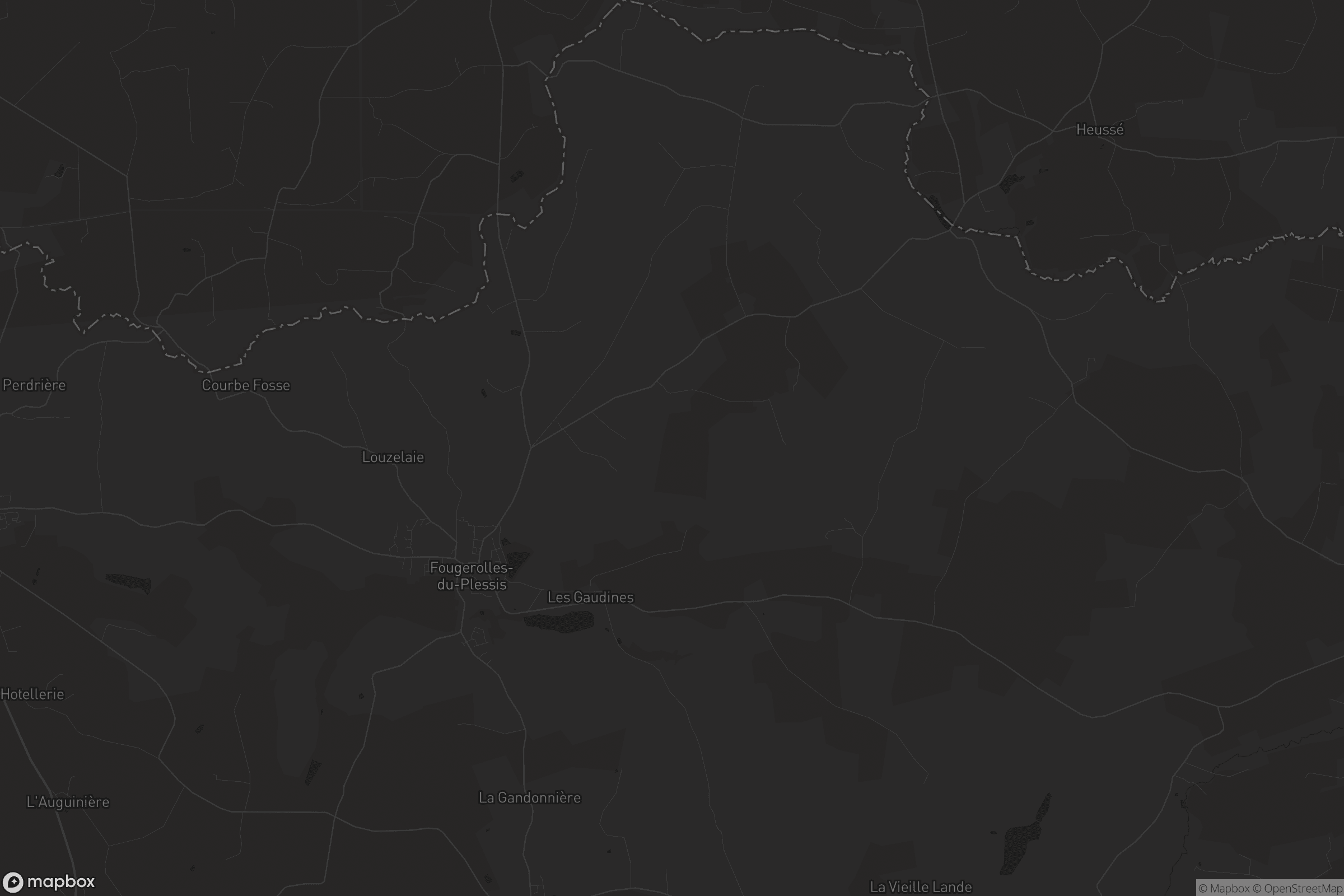 Carte de Fougerolles-du-Plessis