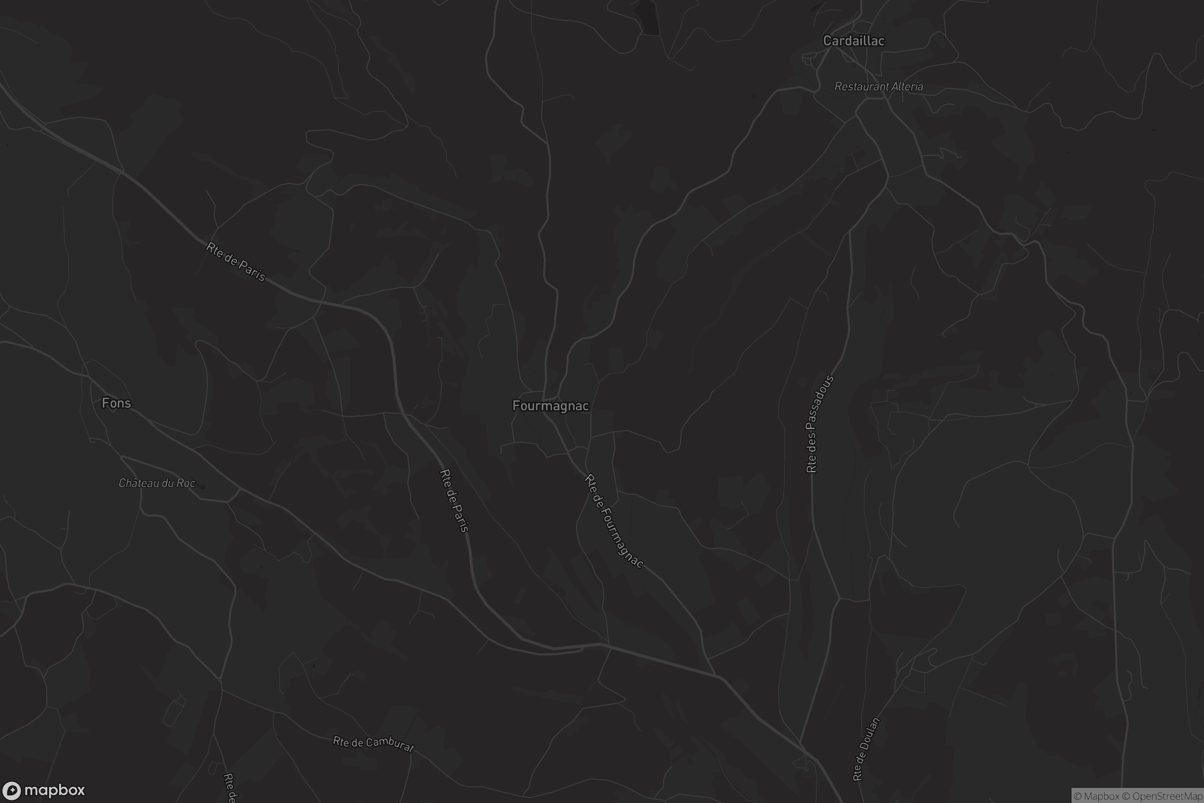 Carte de Fourmagnac