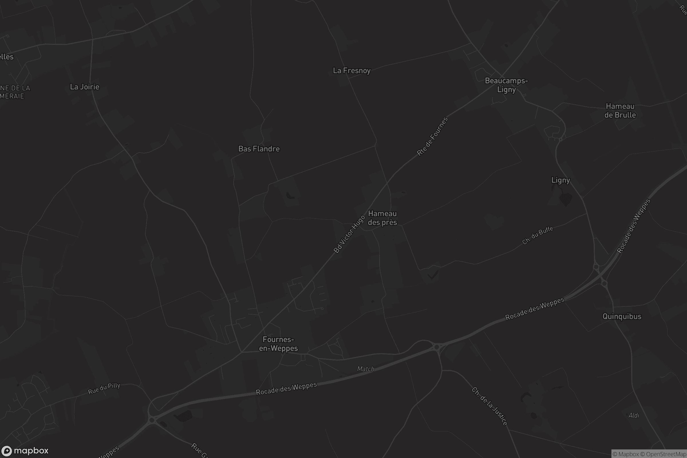 Carte de Fournes-en-Weppes