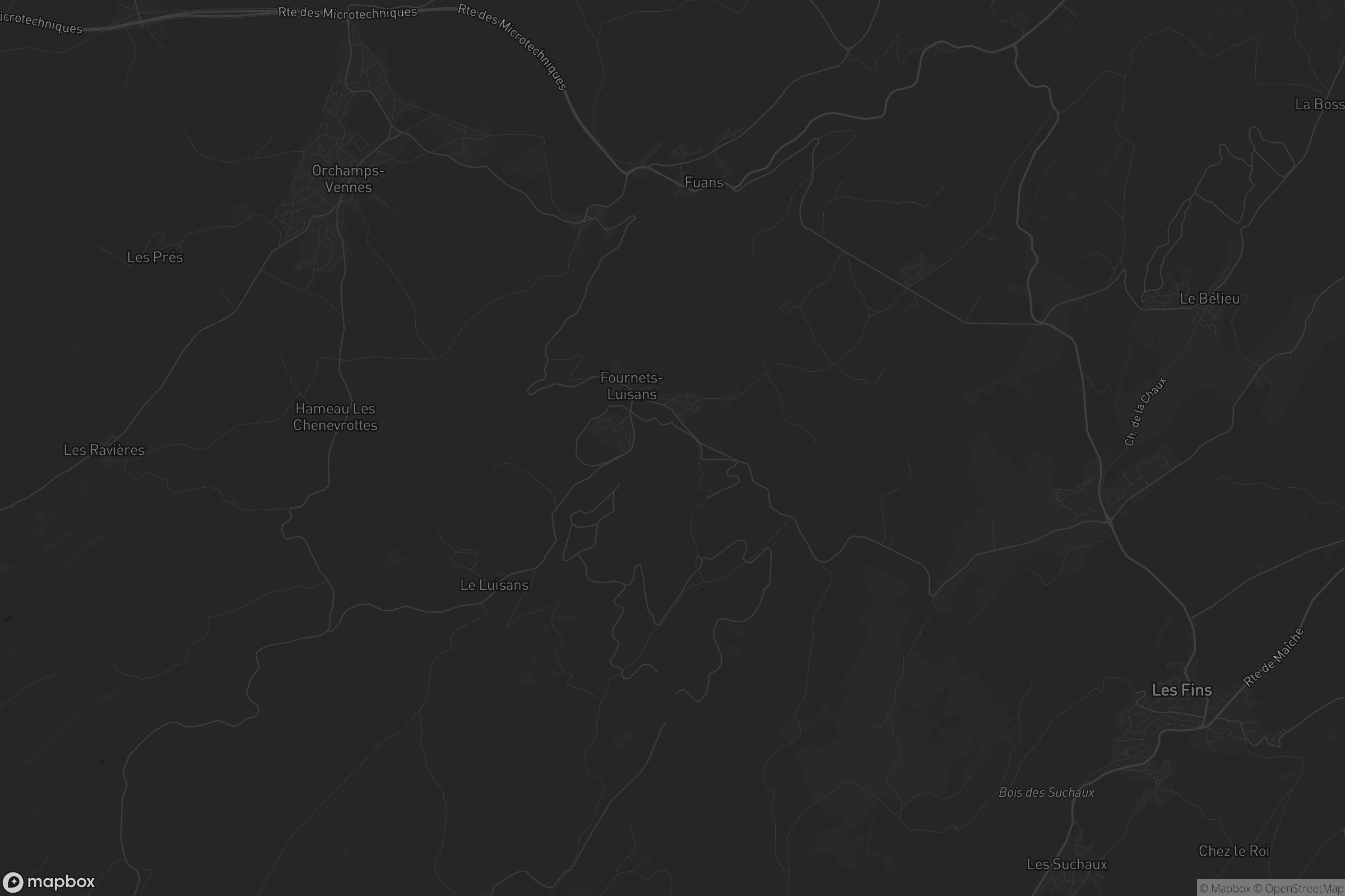 Carte de Fournets-Luisans