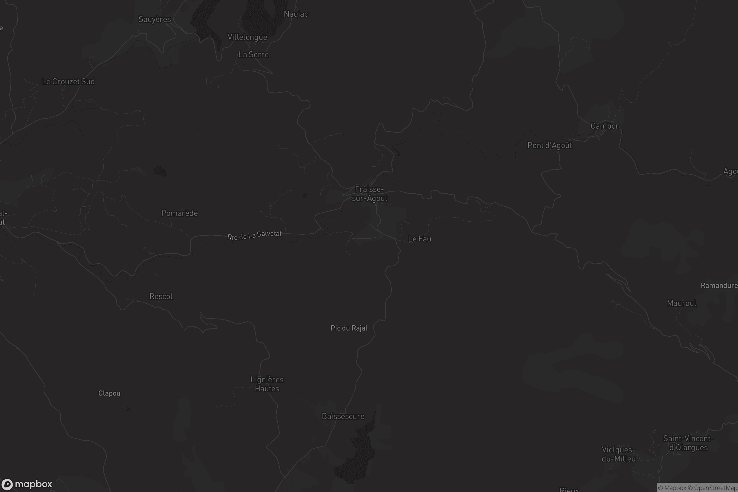 Carte de Fraisse-sur-Agout