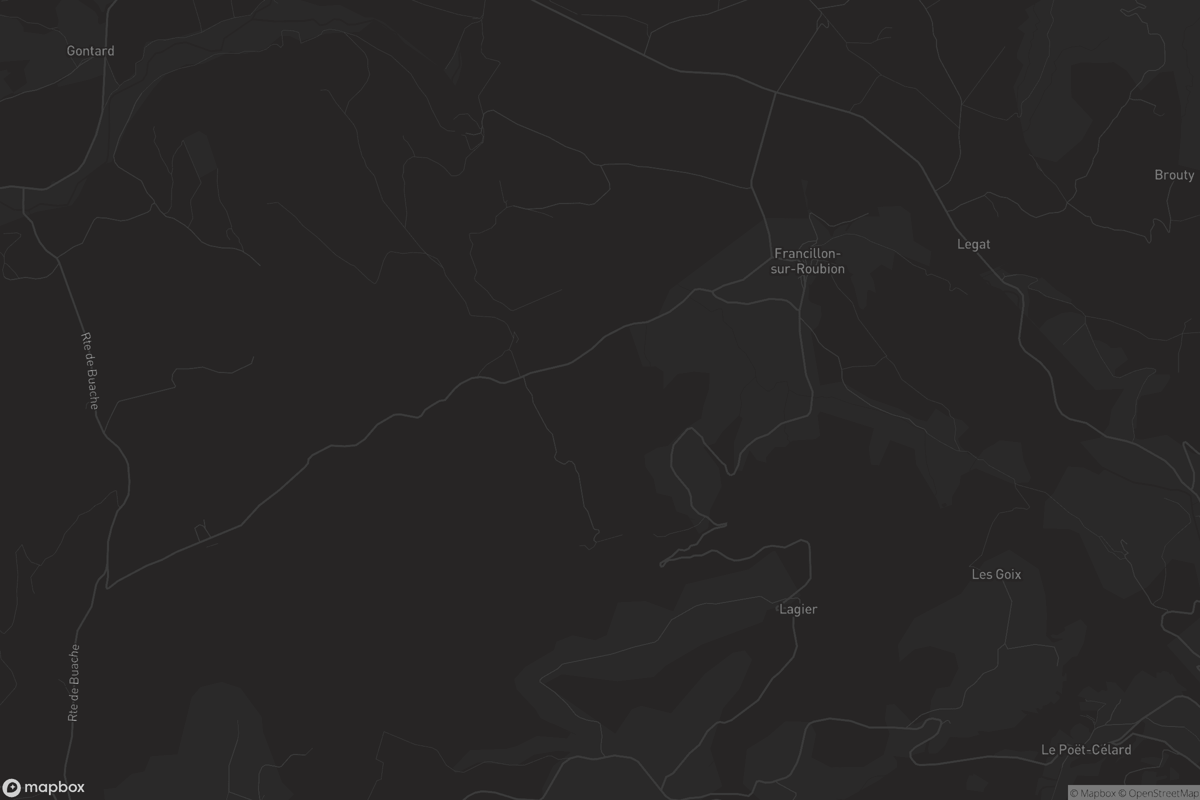 Carte de Francillon-sur-Roubion