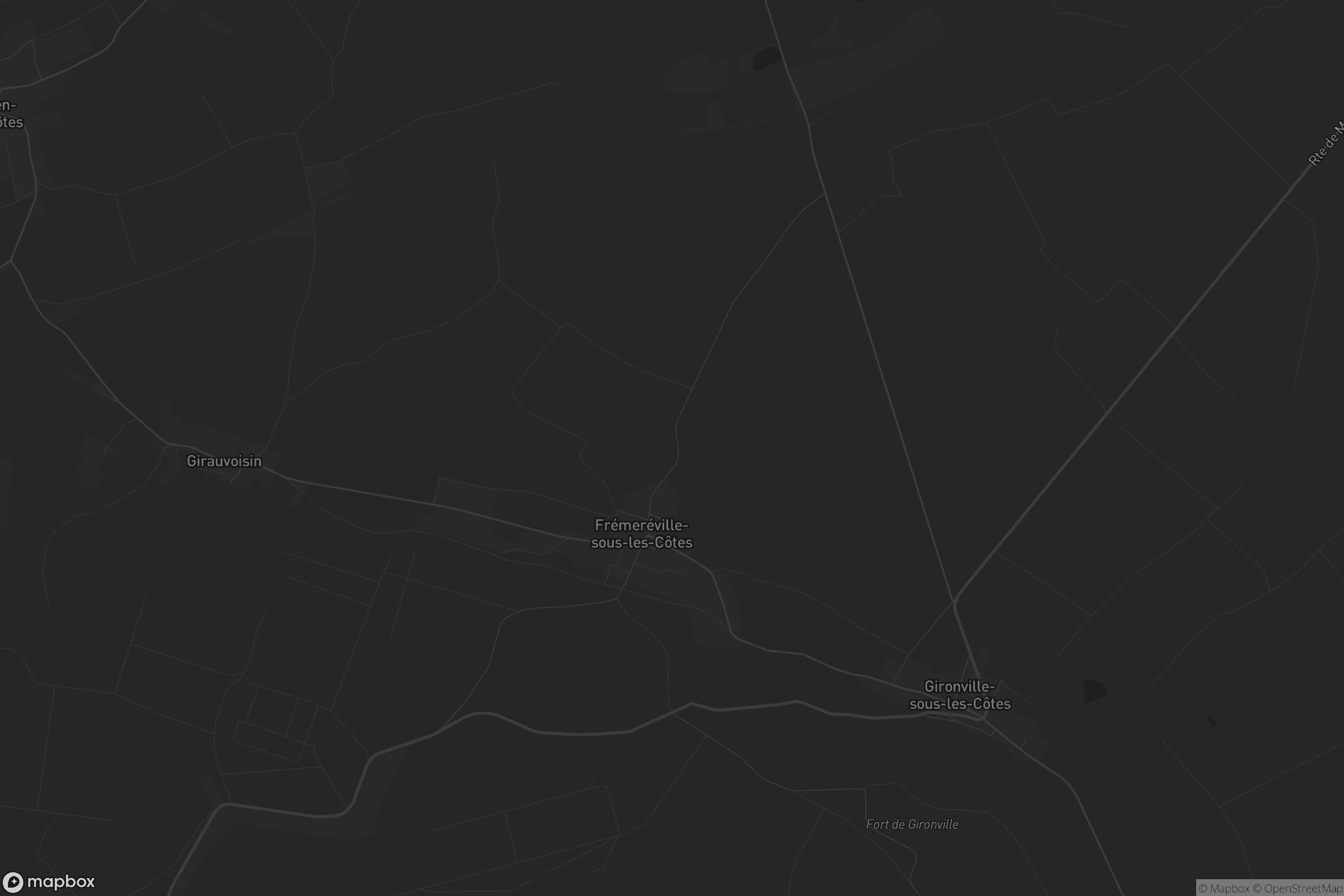 Carte de Frémeréville-sous-les-Côtes