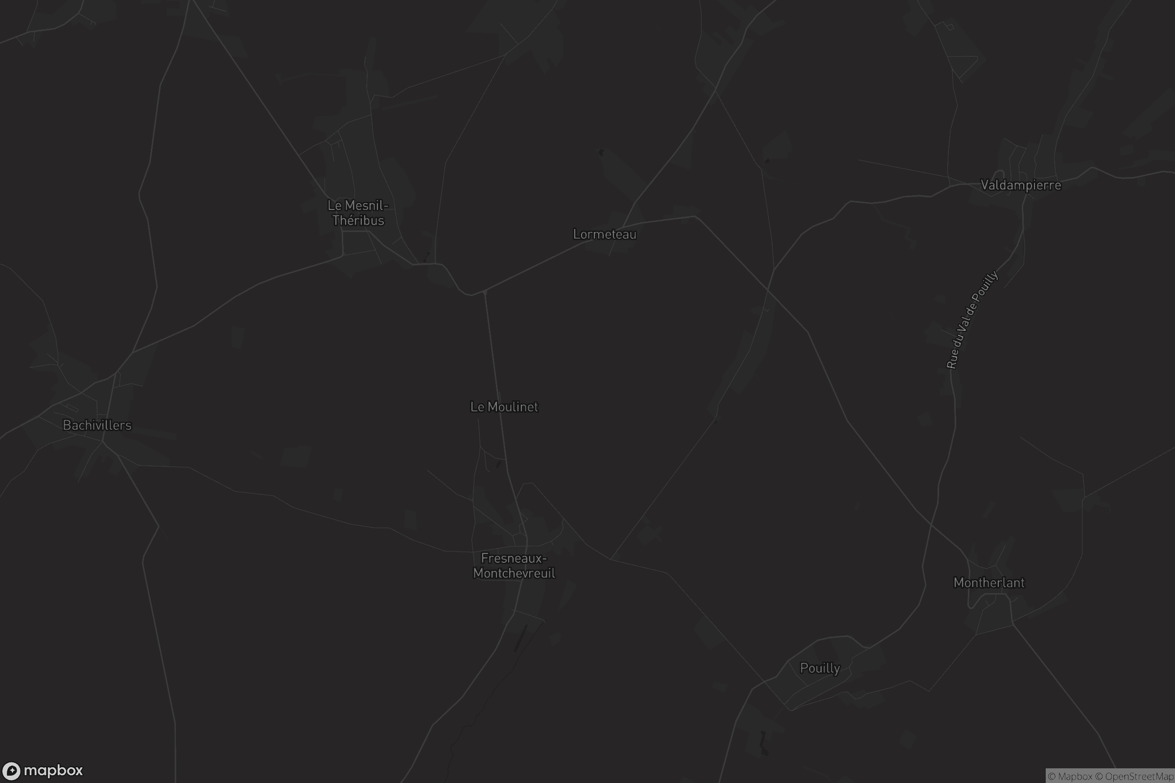 Carte de Fresneaux-Montchevreuil