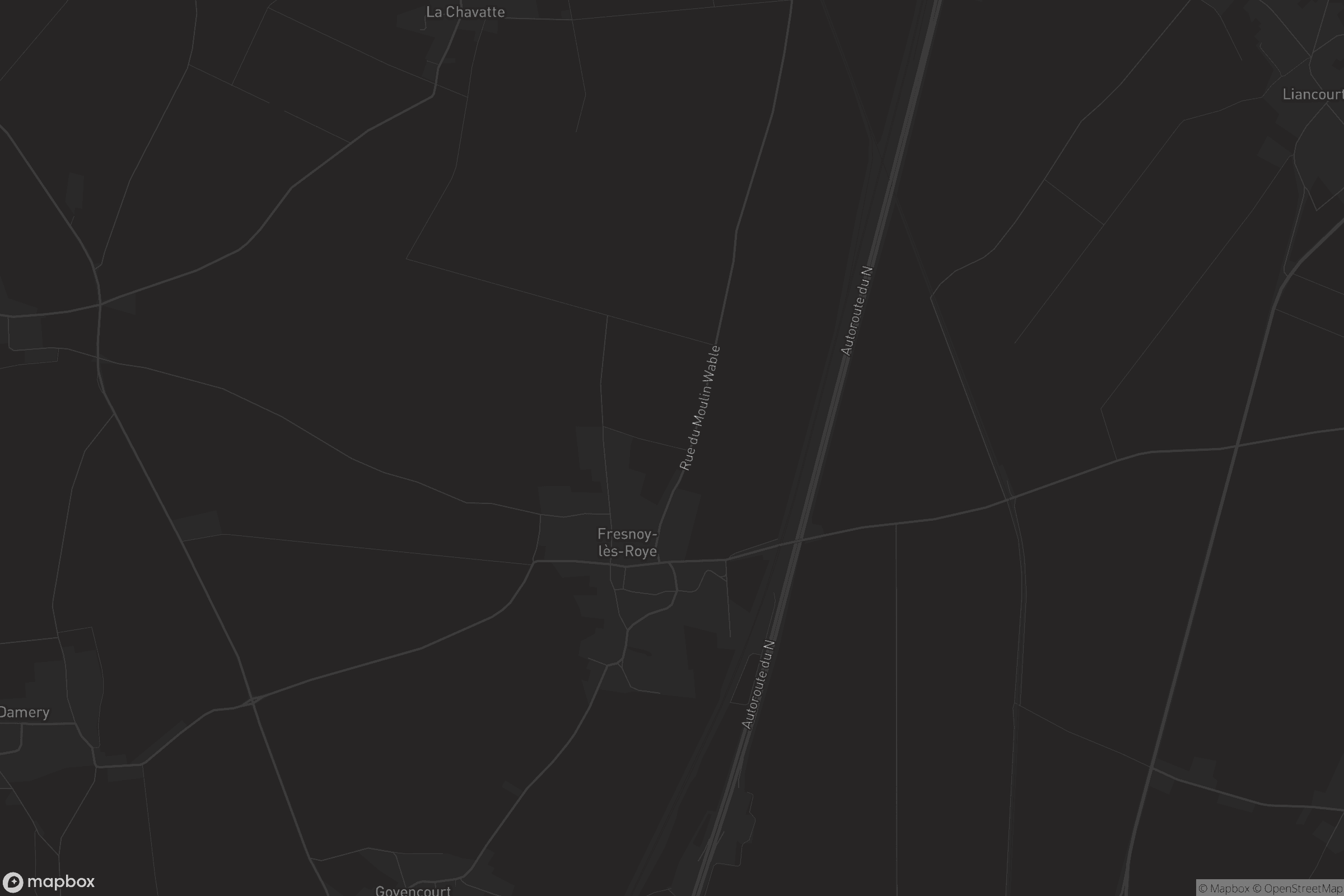 Carte de Fresnoy-lès-Roye