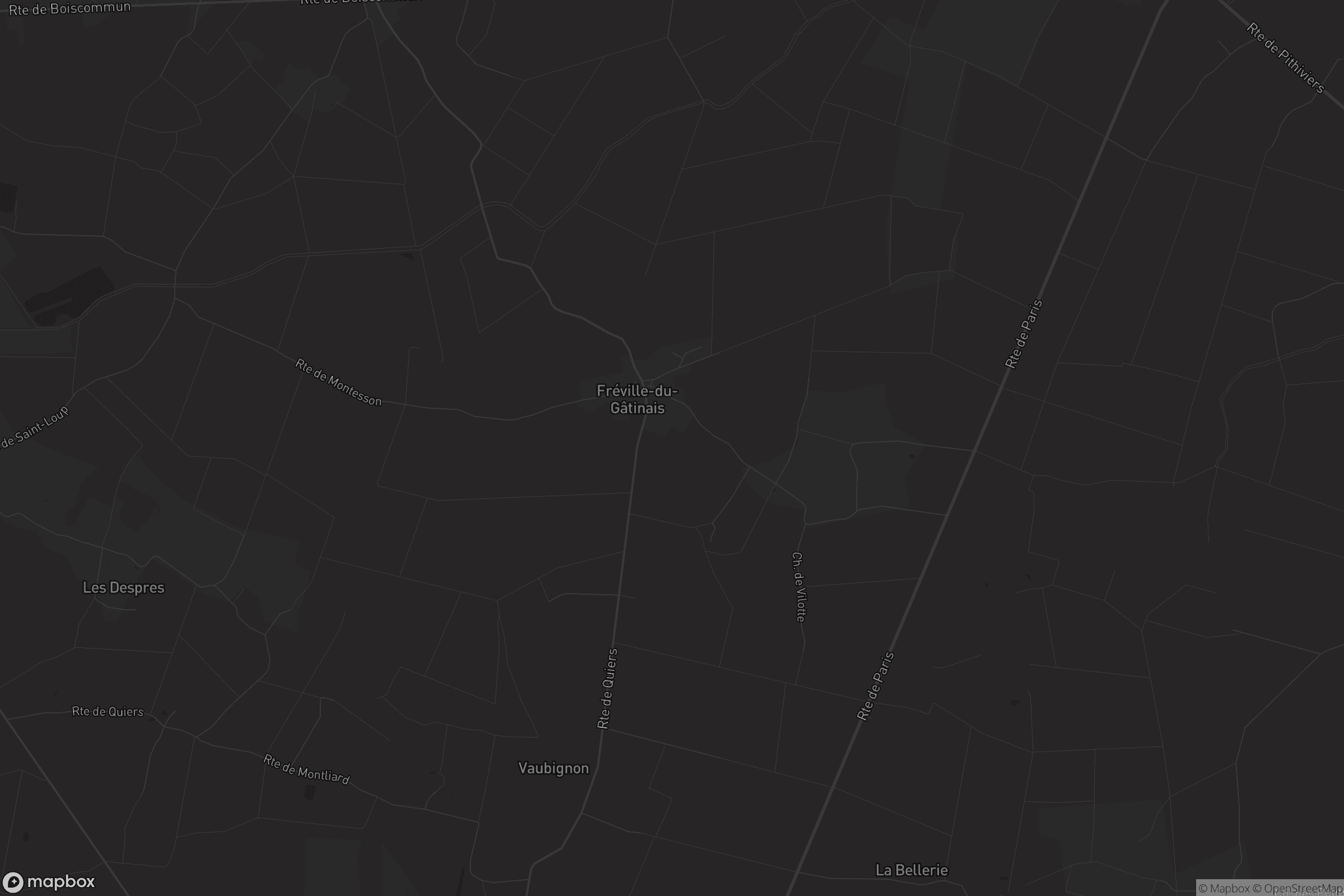 Carte de Fréville-du-Gâtinais