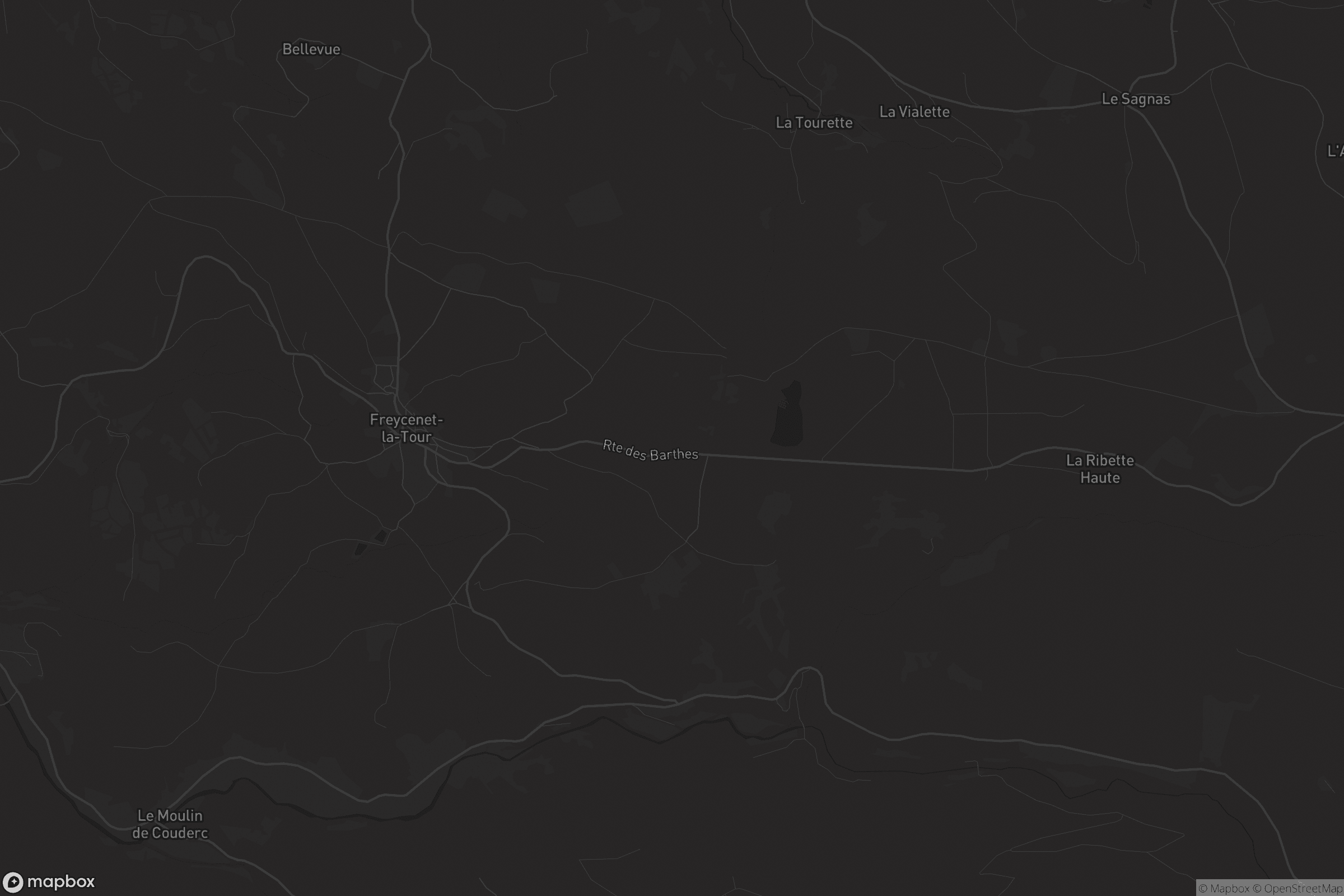 Carte de Freycenet-la-Tour