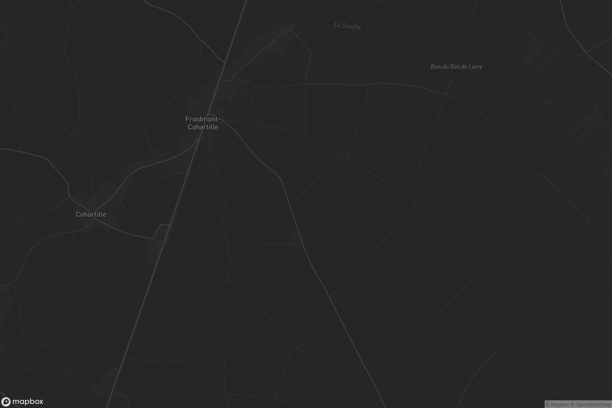 Carte de Froidmont-Cohartille
