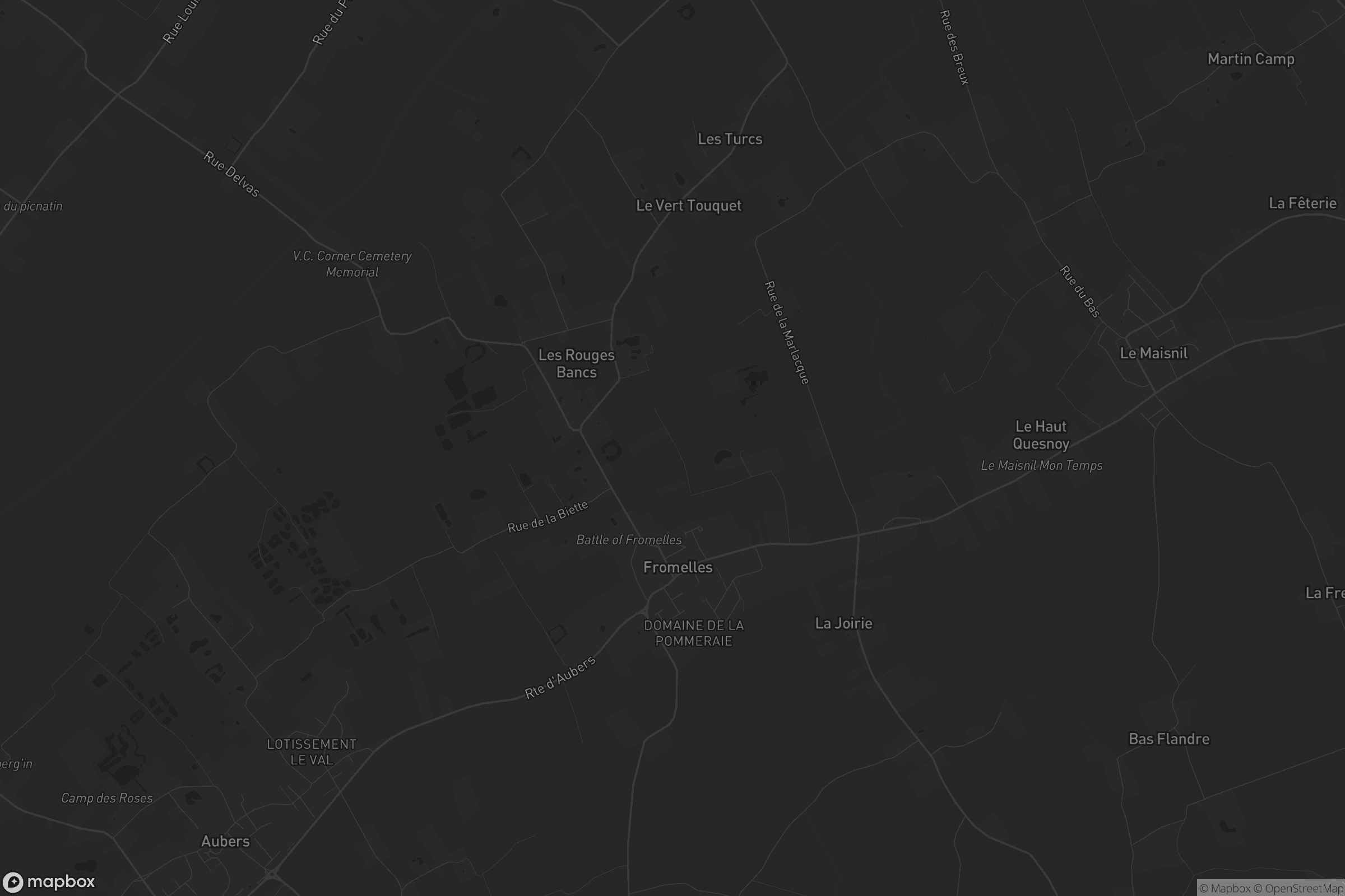 Carte de Fromelles