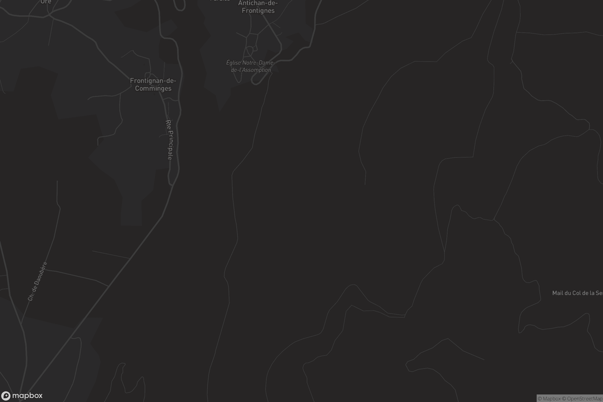 Carte de Frontignan-de-Comminges